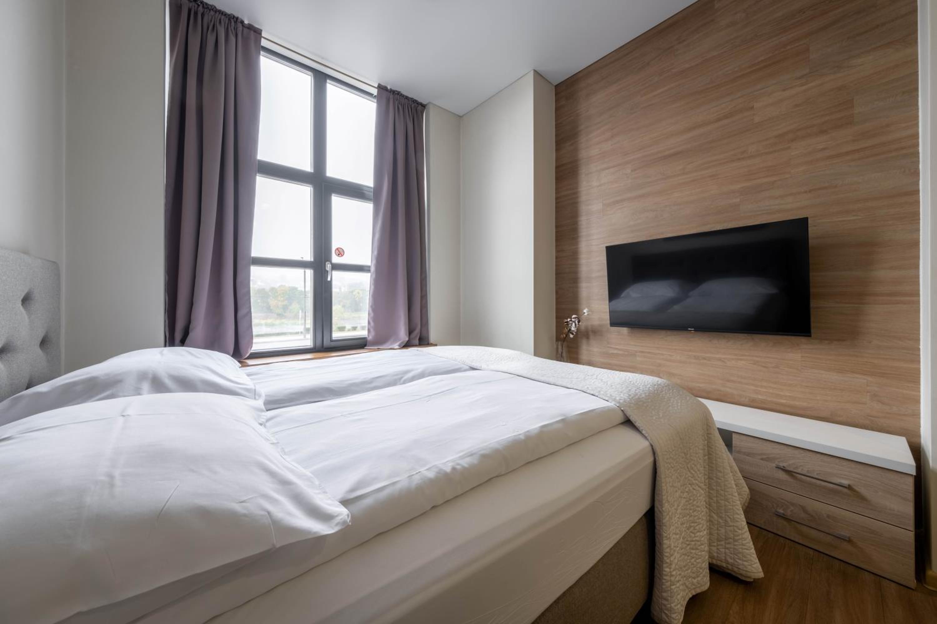 Studio with Sofa Bed and a River View