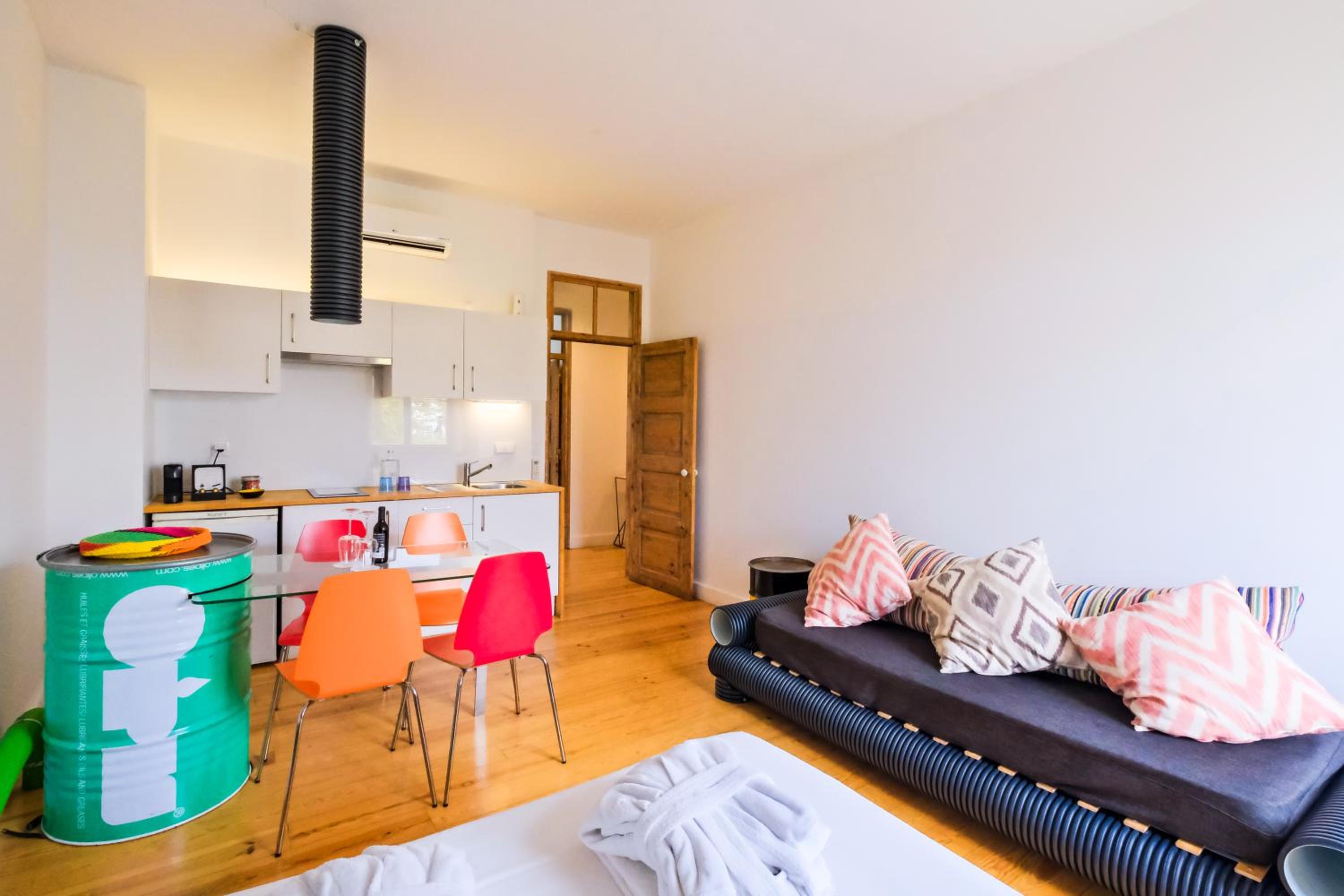 One-Bedroom Apartment with Terrace and City View