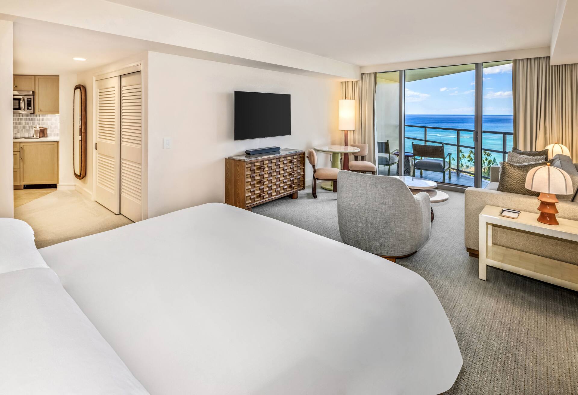 Deluxe Room Ocean View with King and Sofa Bed