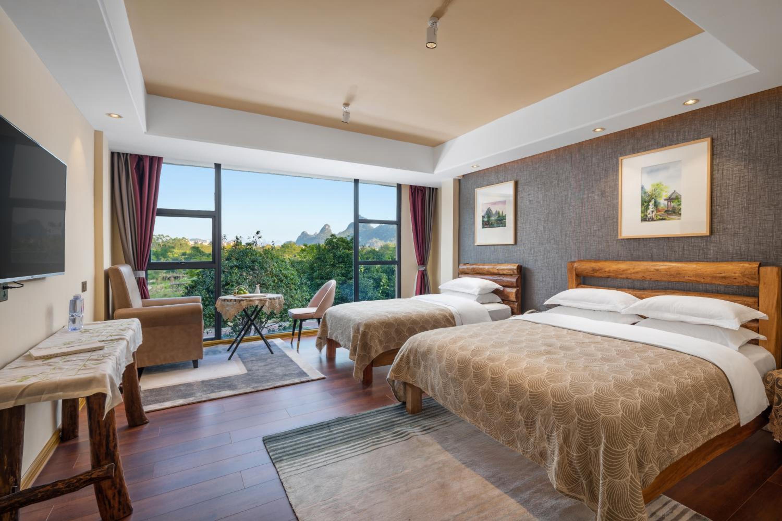 Family Room with Mountain View