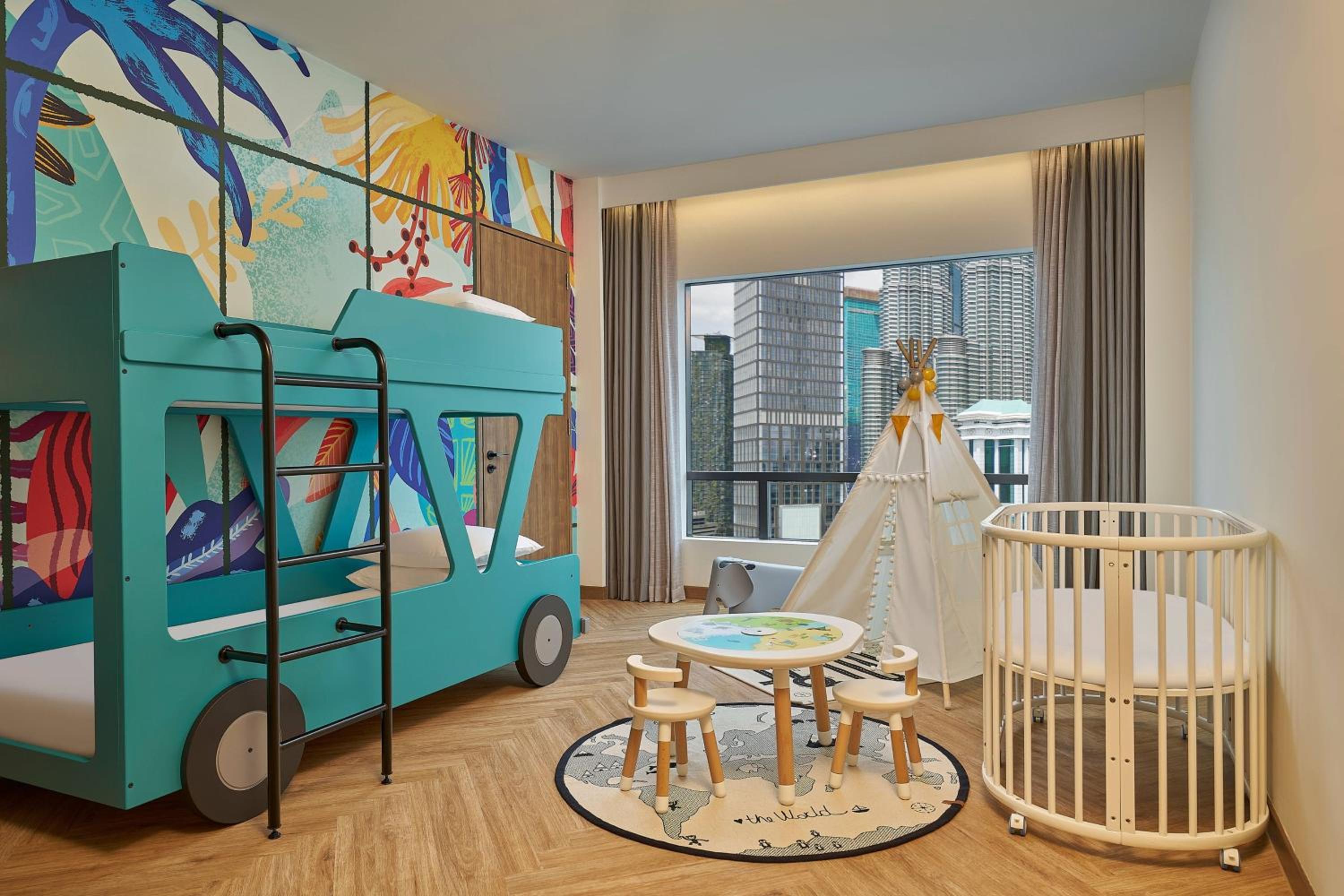 Two-Bedroom Family Suite with City View