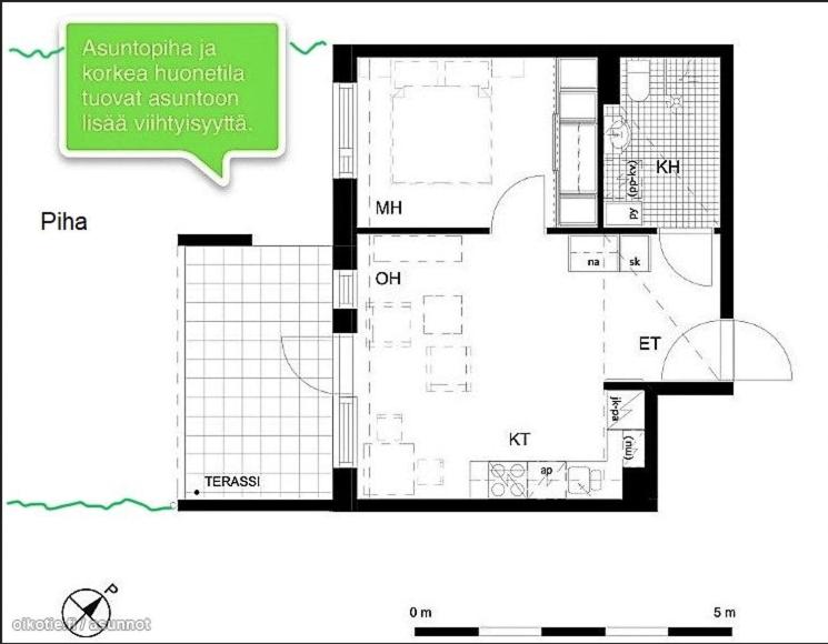 One-Bedroom Apartment photo 2