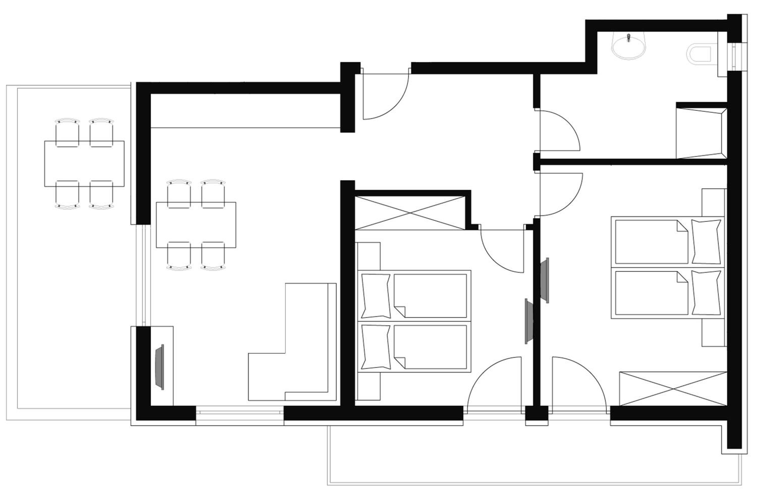 Two-Bedroom Apartment with Balcony photo 3