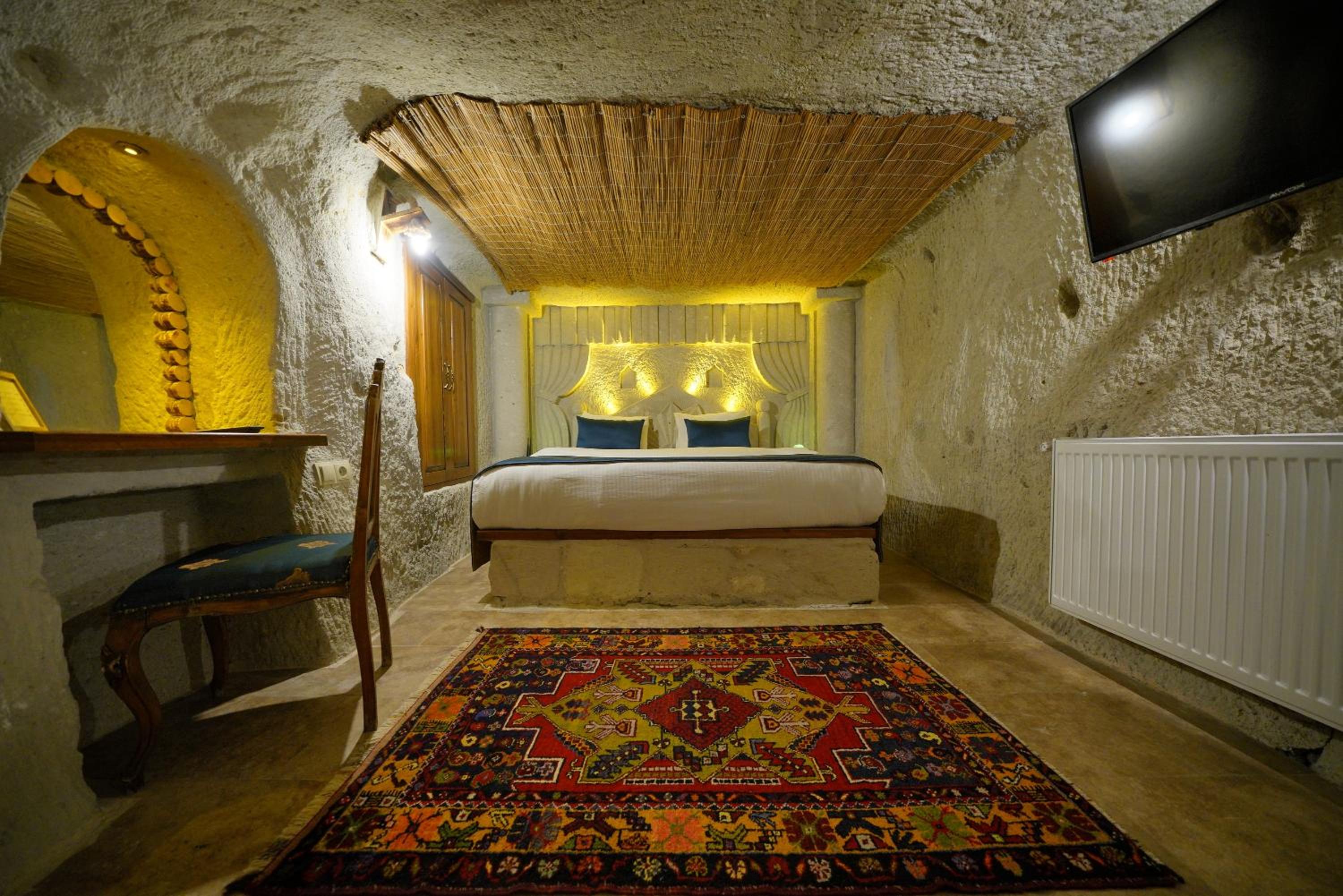 Chambre Troglodyte Deluxe avec Baignoire et Terrasse