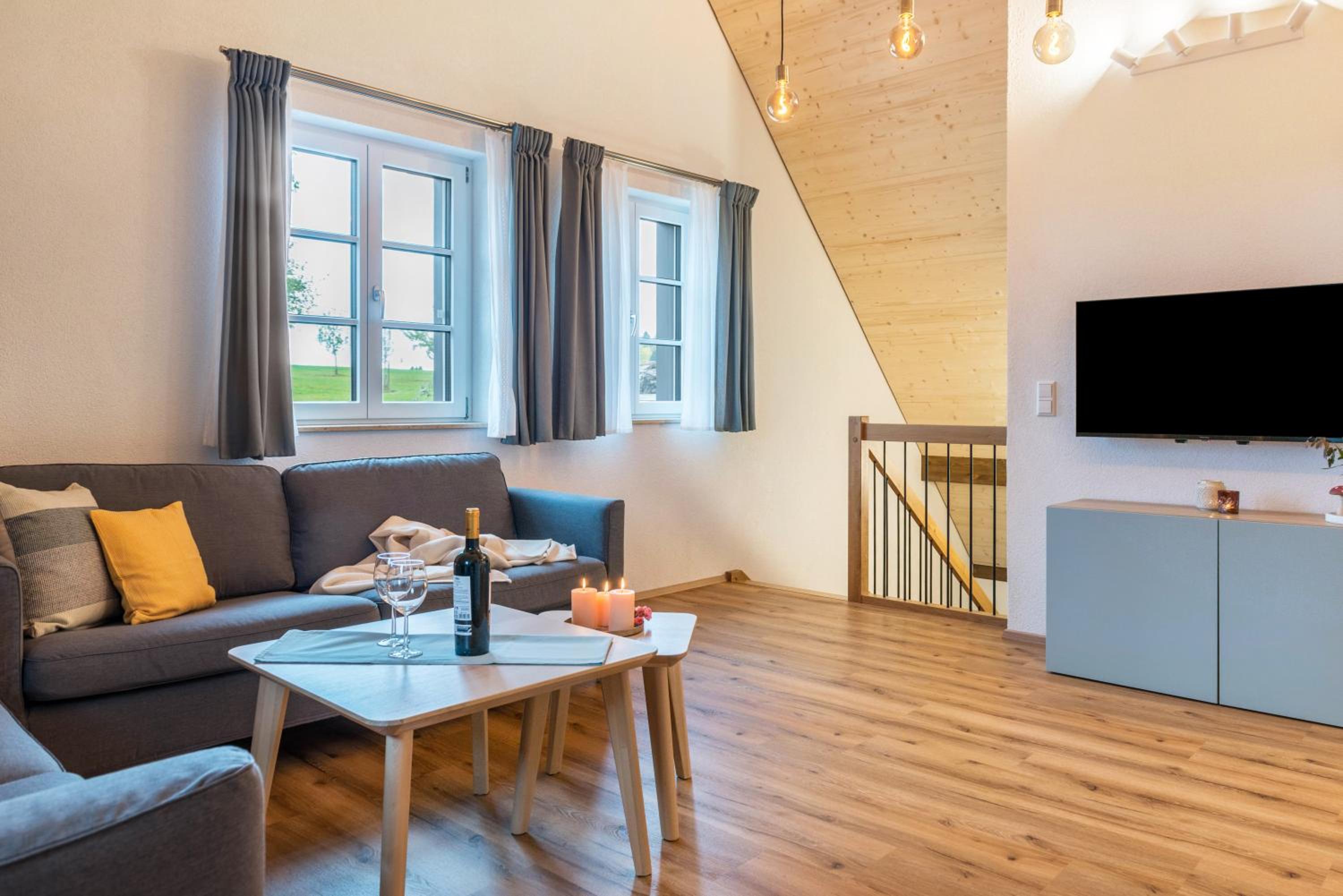 Two-Bedroom Deluxe Apartment with Garden View