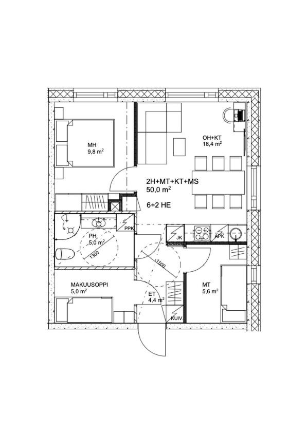 Three-Bedroom Apartment