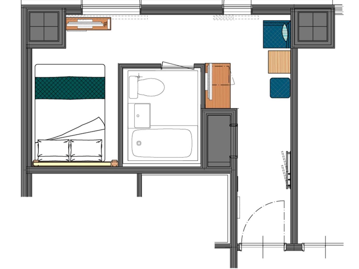 moderate Double Room with Extra TV - Non-Smoking photo 3