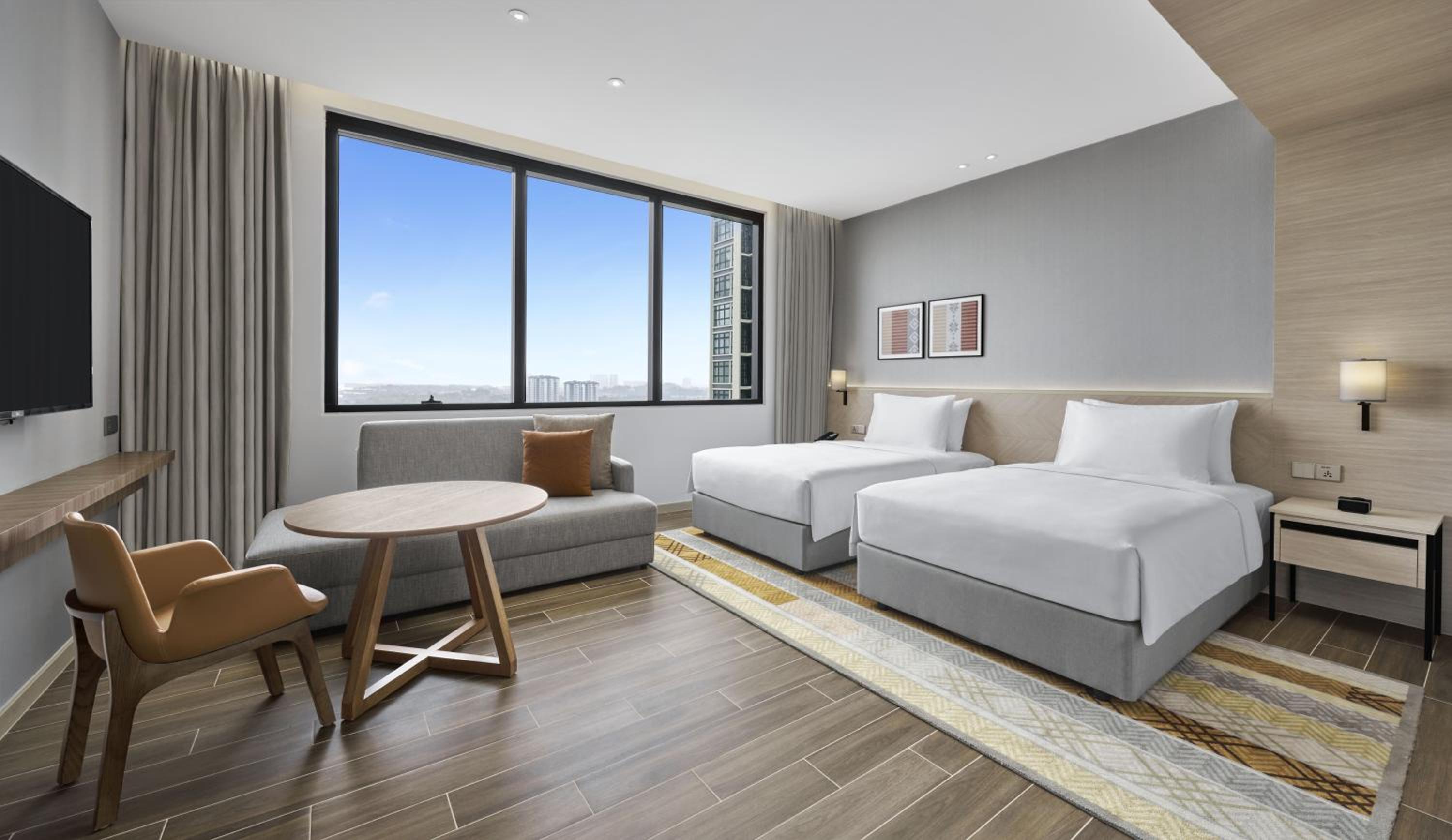 Twin Room with Pool View photo 2