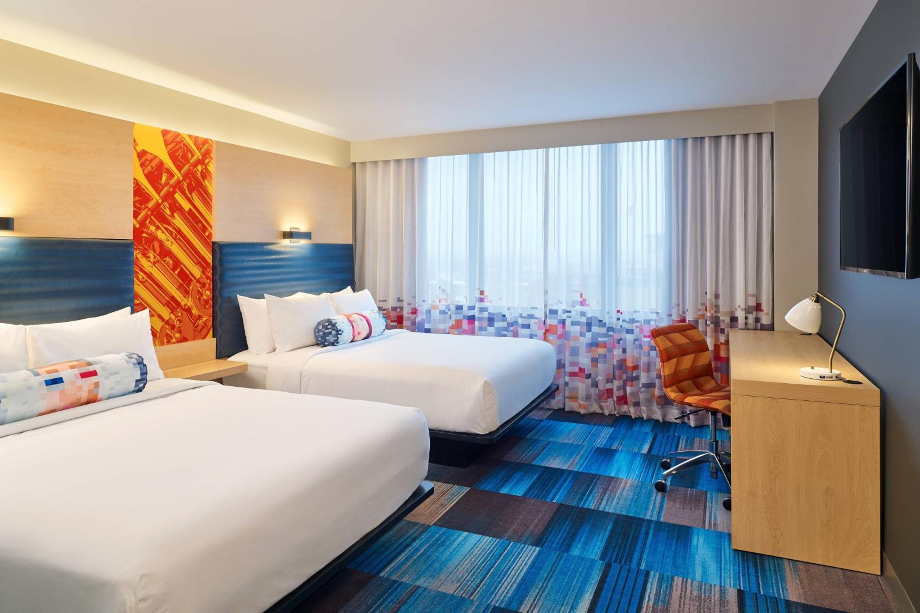 Queen Room with Two Queen Beds and Roll-in Shower - Mobility and Hearing Accessible photo 2
