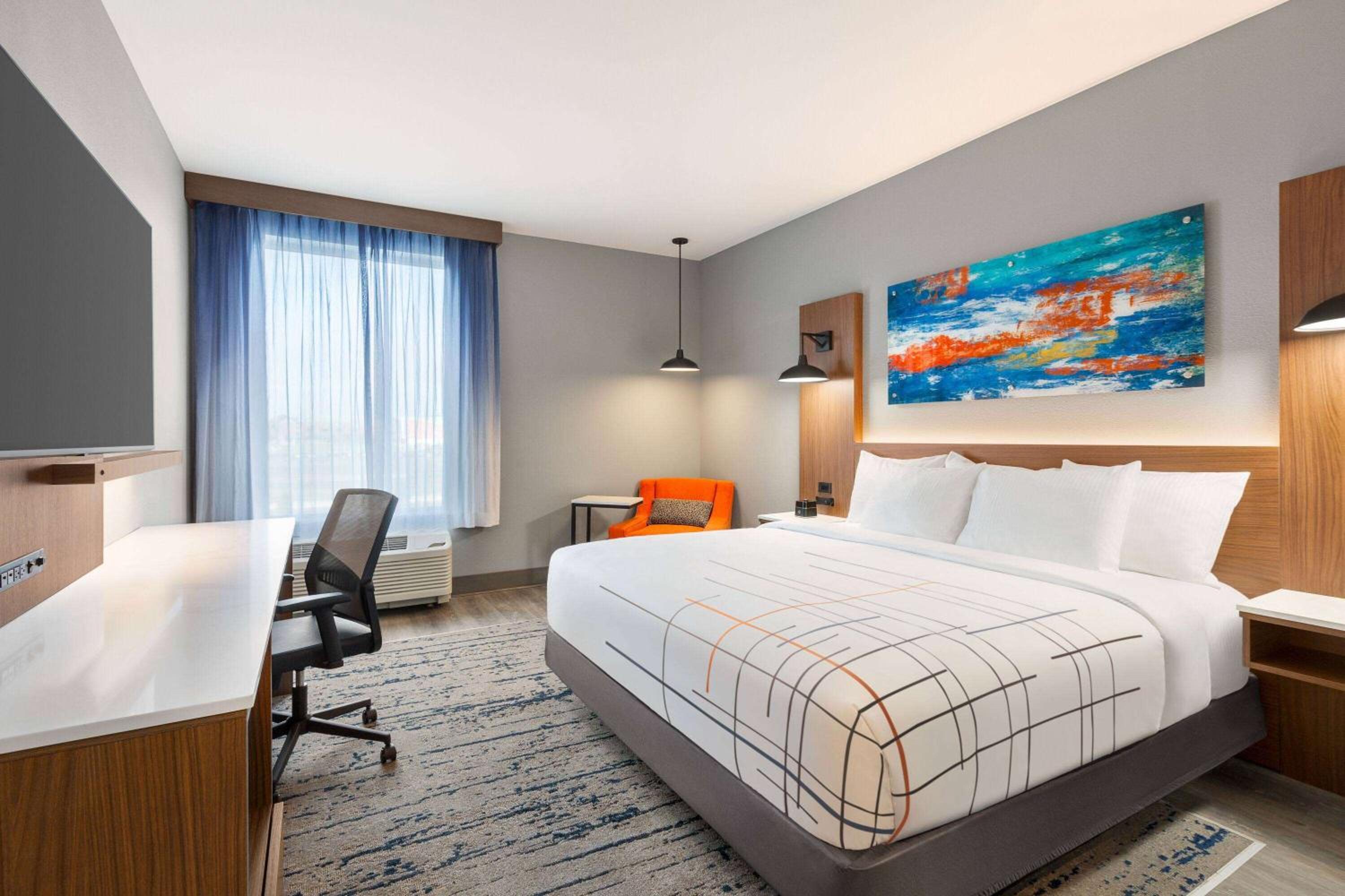King Room with One King Bed and Roll-in Shower - Mobility and Hearing Accessible/Non-Smoking - Photo 4