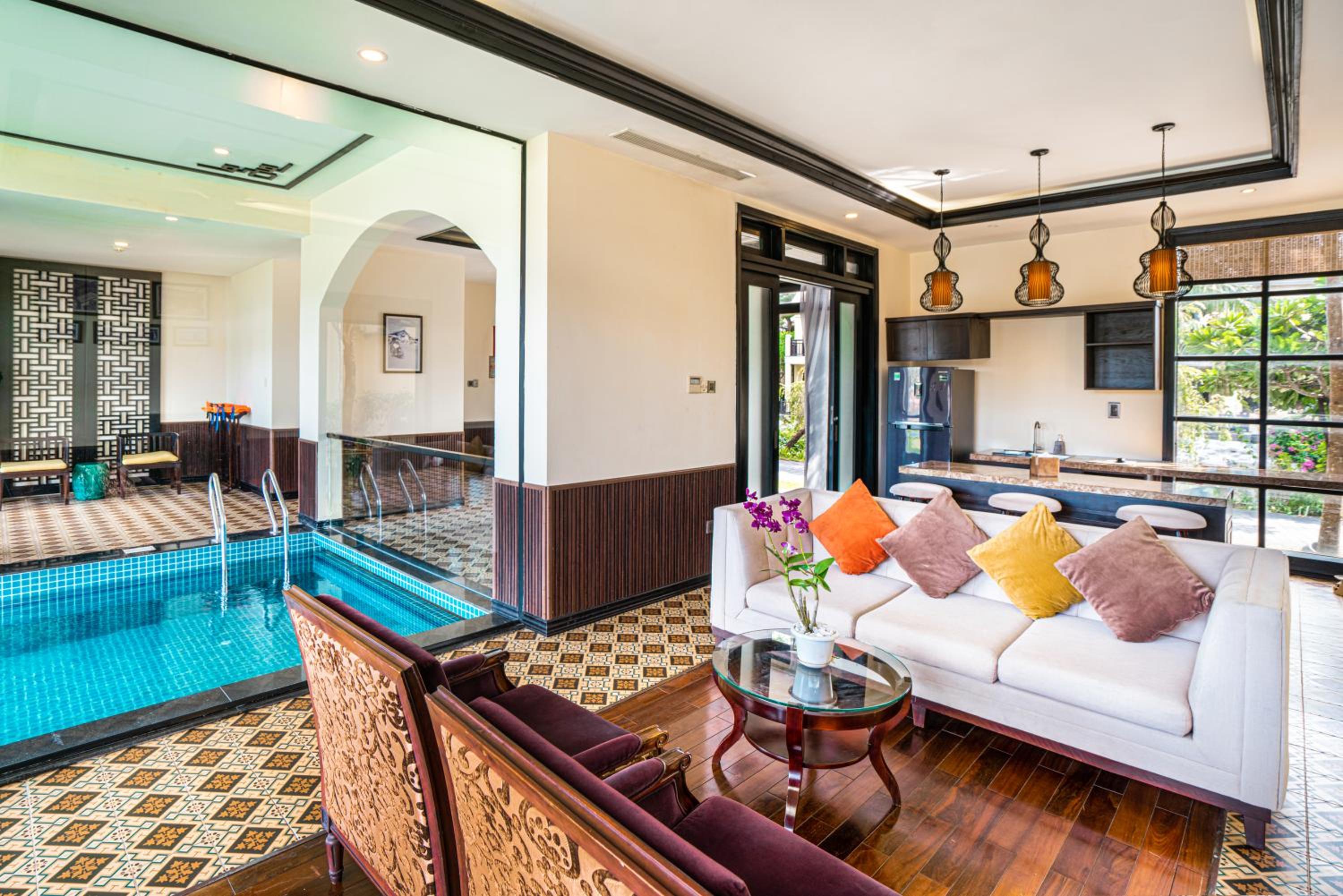 Three-Bedroom Villa with Private Pool and River View
