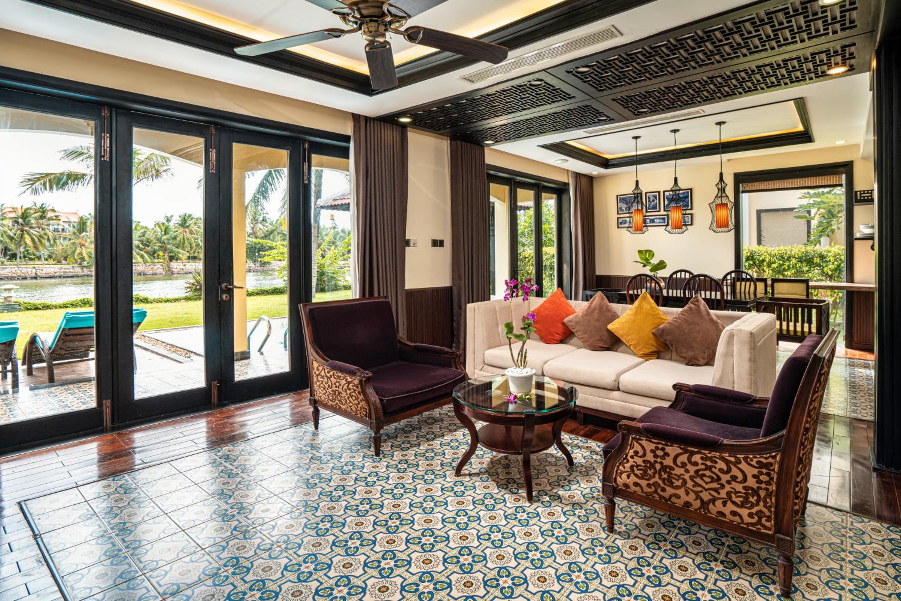 Four-Bedroom Villa with Private Pool and River View