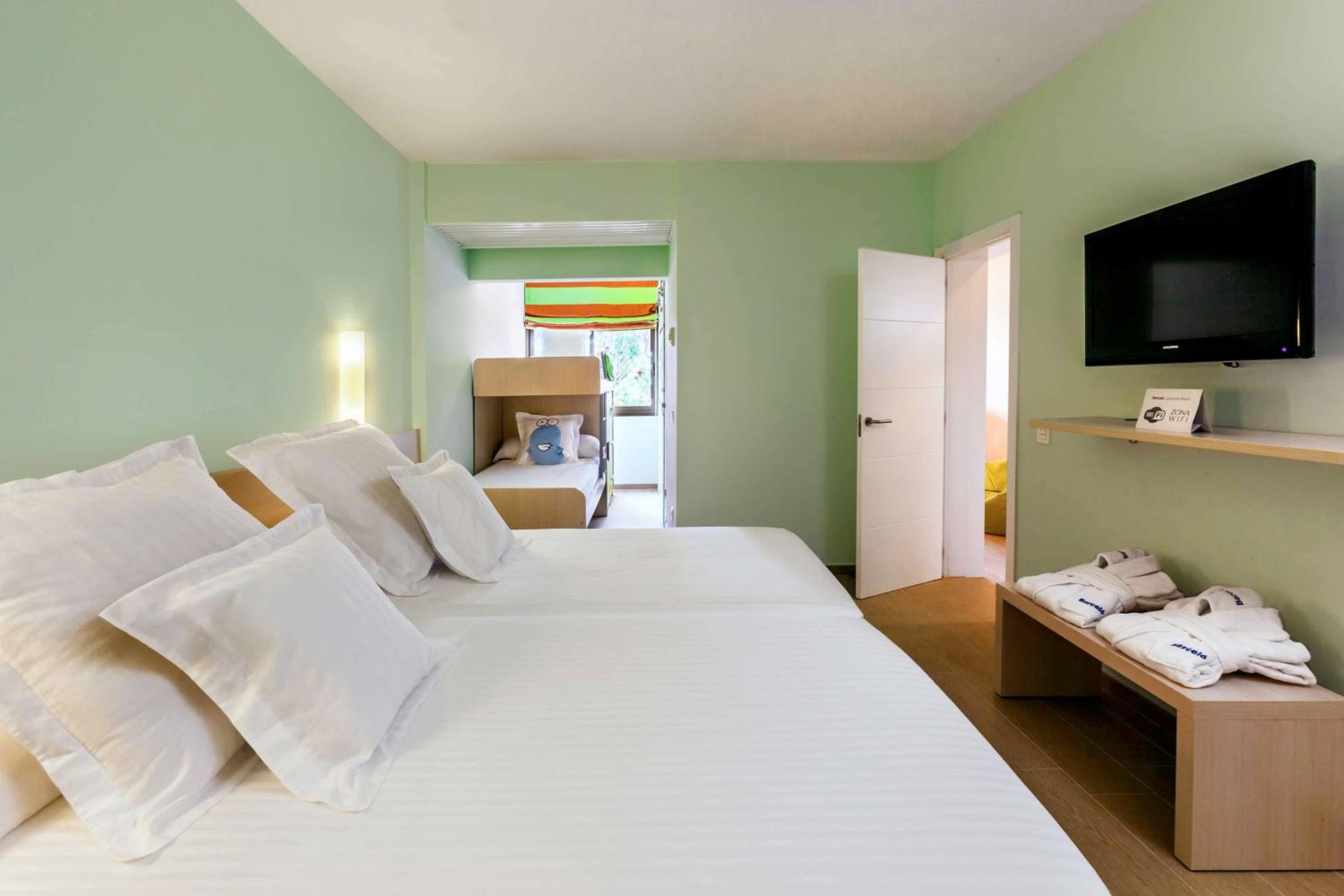 Comfortable stay in a bright, inviting hotel room!
