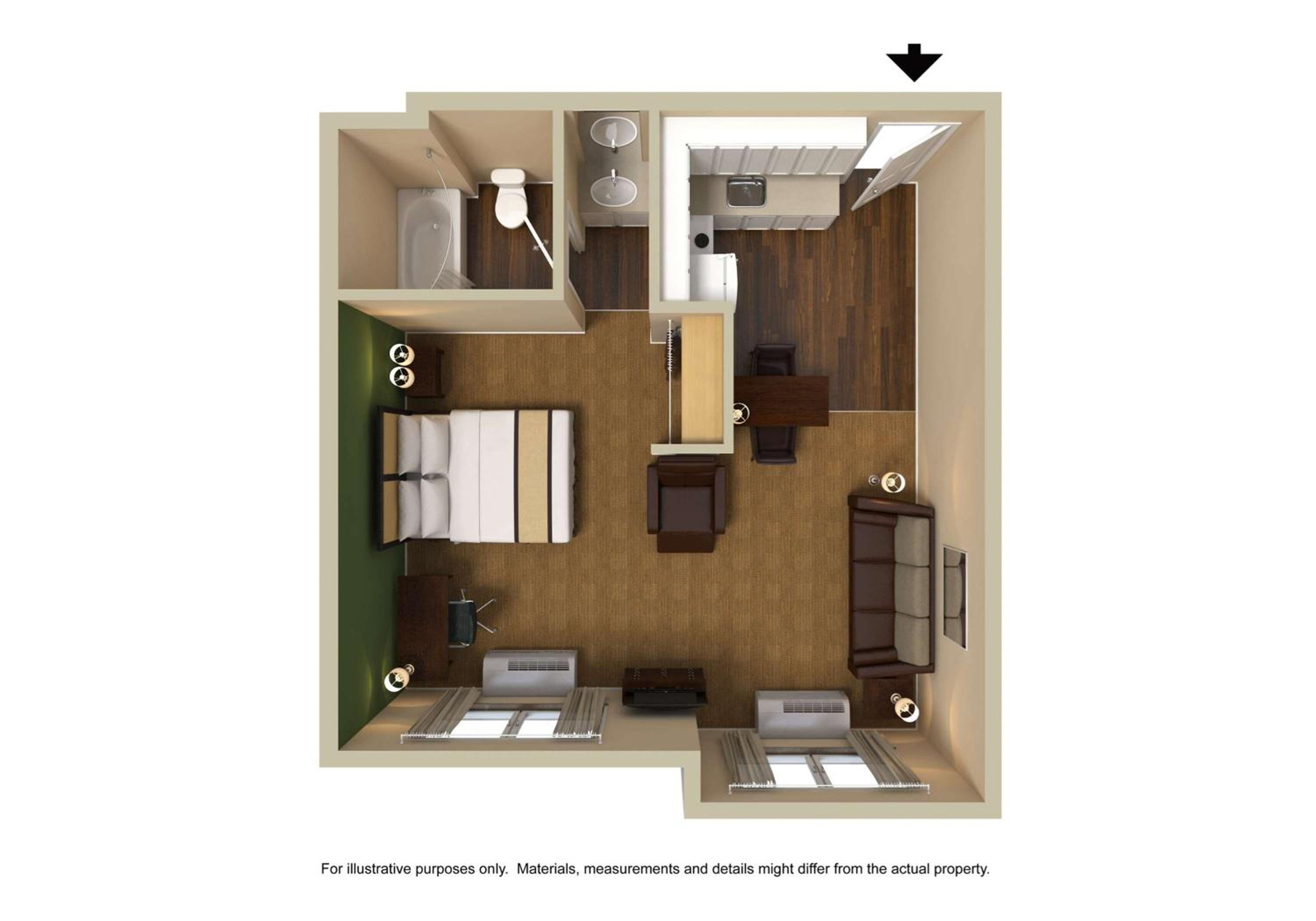 Deluxe Studio with 1 King Bed - Non-Smoking - Photo 6