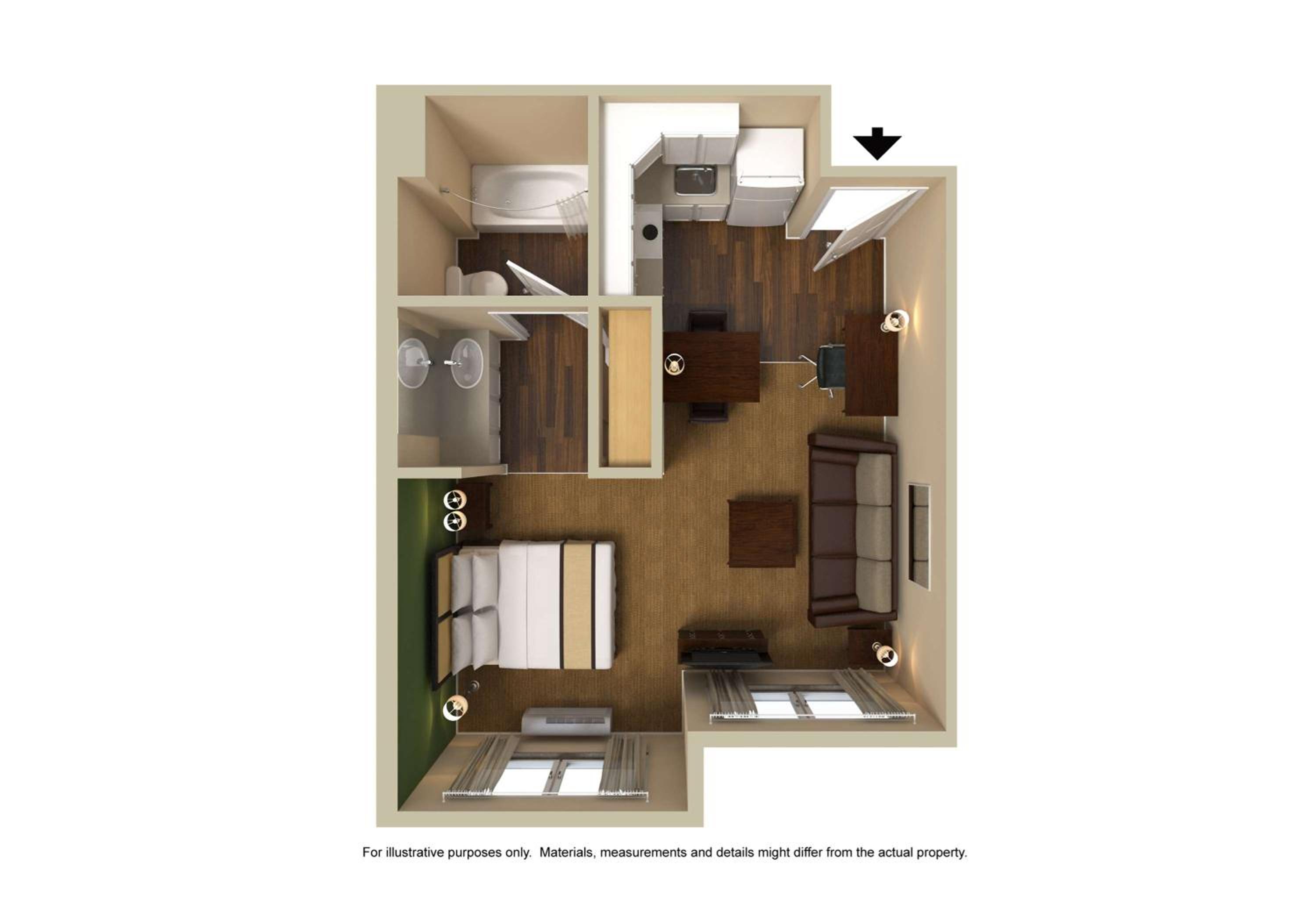 Deluxe Studio with 1 King Bed - Non-Smoking - Photo 6