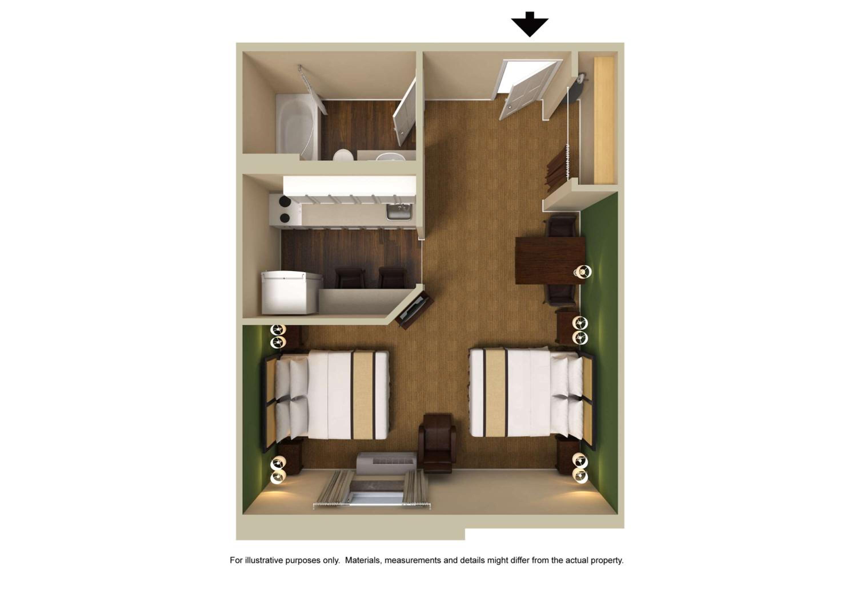 Studio with 2 Queen Beds - Non-Smoking - Photo 6