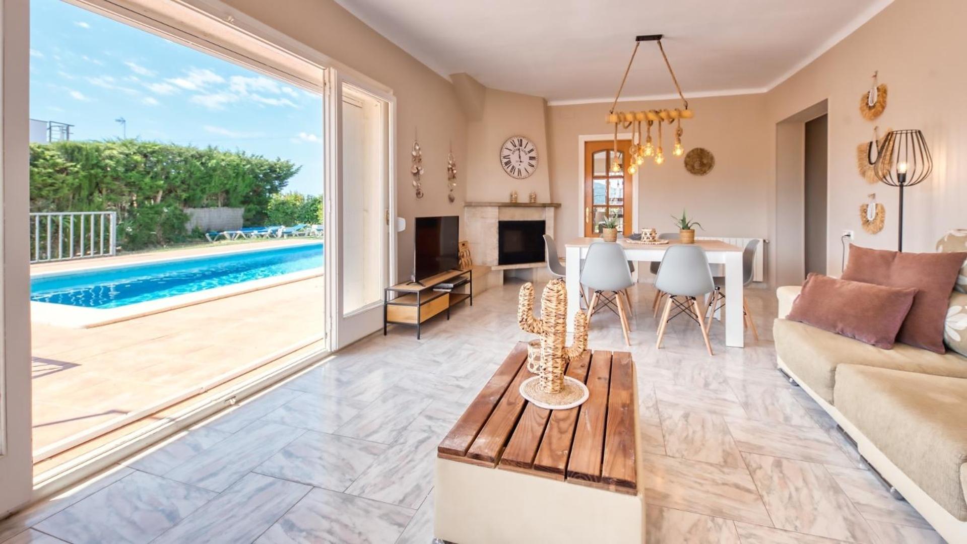 Villa con vistas al jardín
