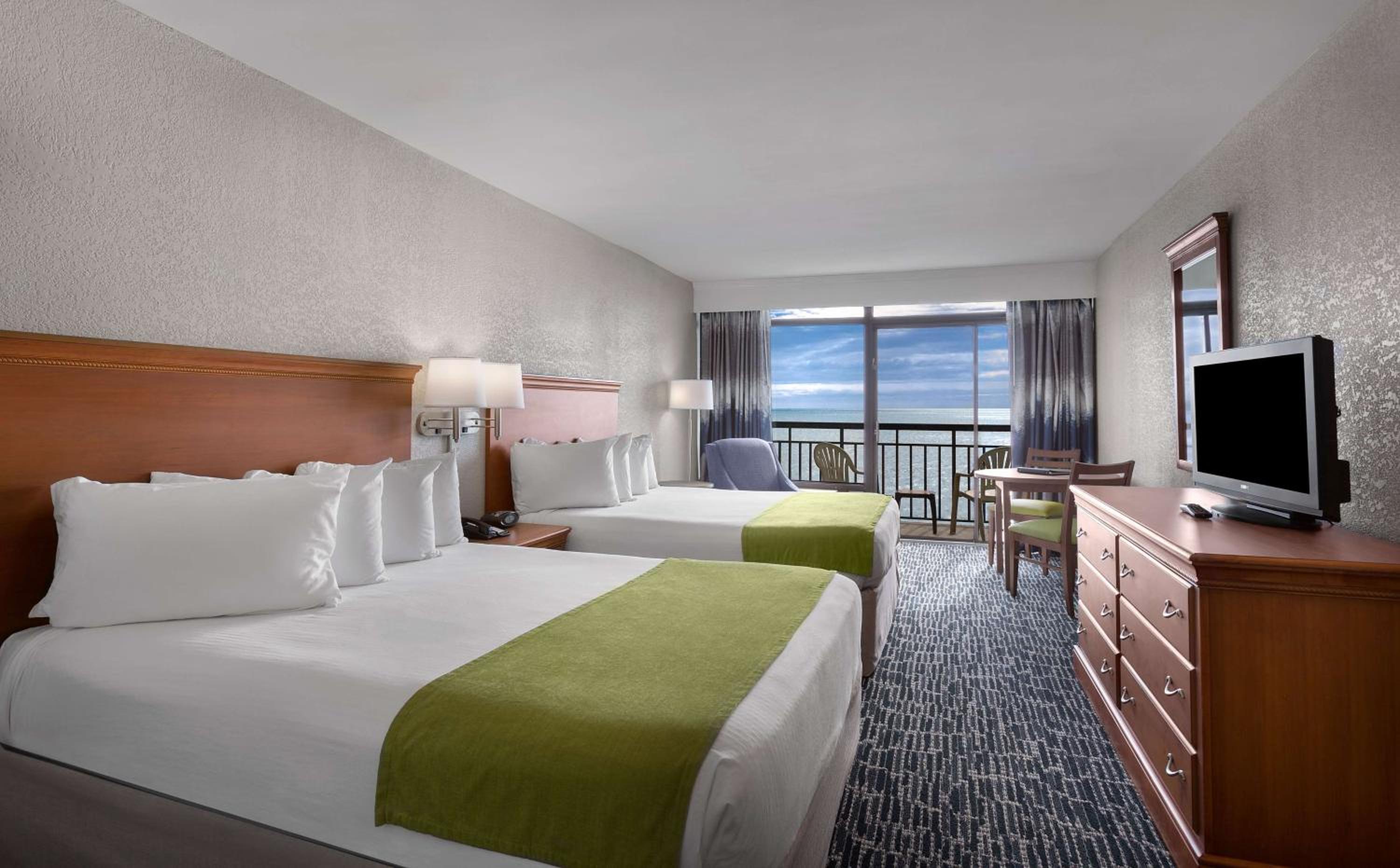 Queen Room with Two Queen Beds and Balcony - Ocean Front/North Building - Photo 1