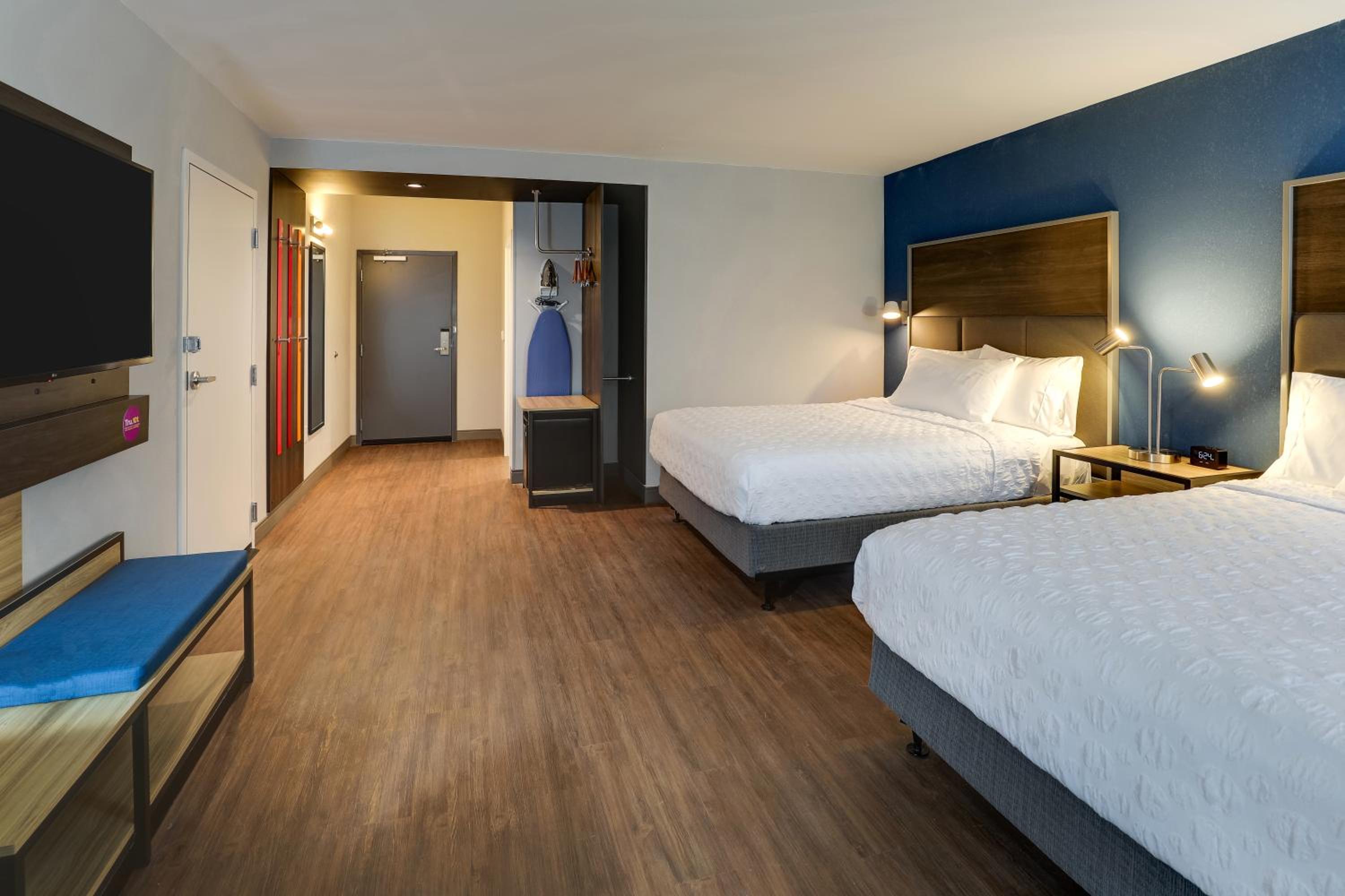 Queen Room with Two Queen Beds and Roll-In Shower - Mobility and Hearing Access - Photo 1