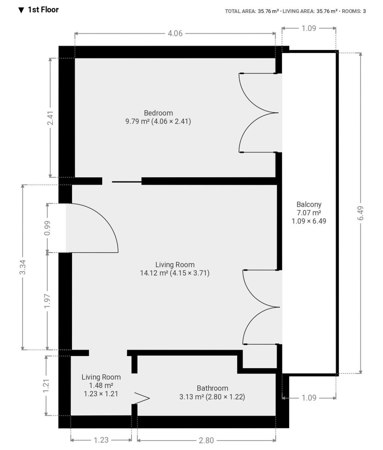 One-Bedroom Apartment photo 3