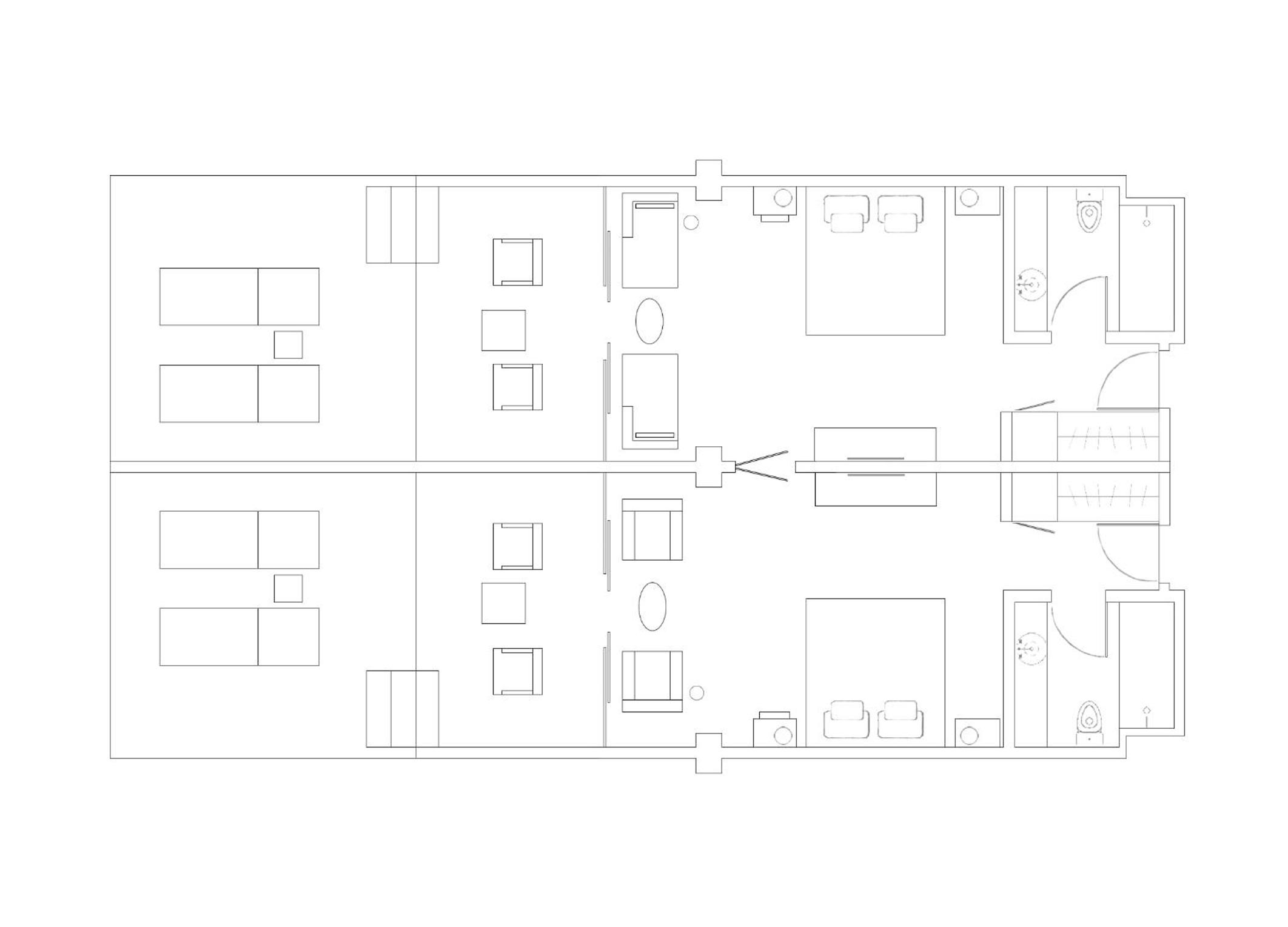 Connecting Terrace Sea View Room
