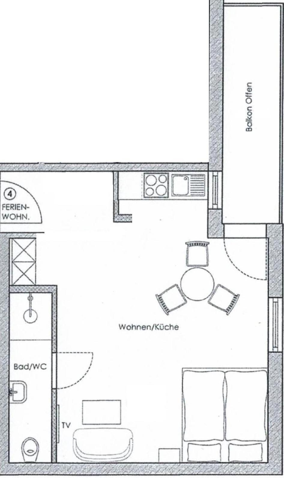 Apartment with Shower photo 2