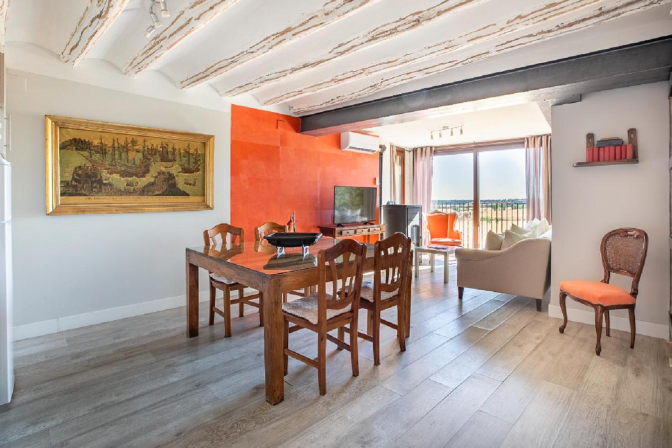 Apartamento con vista al jardín