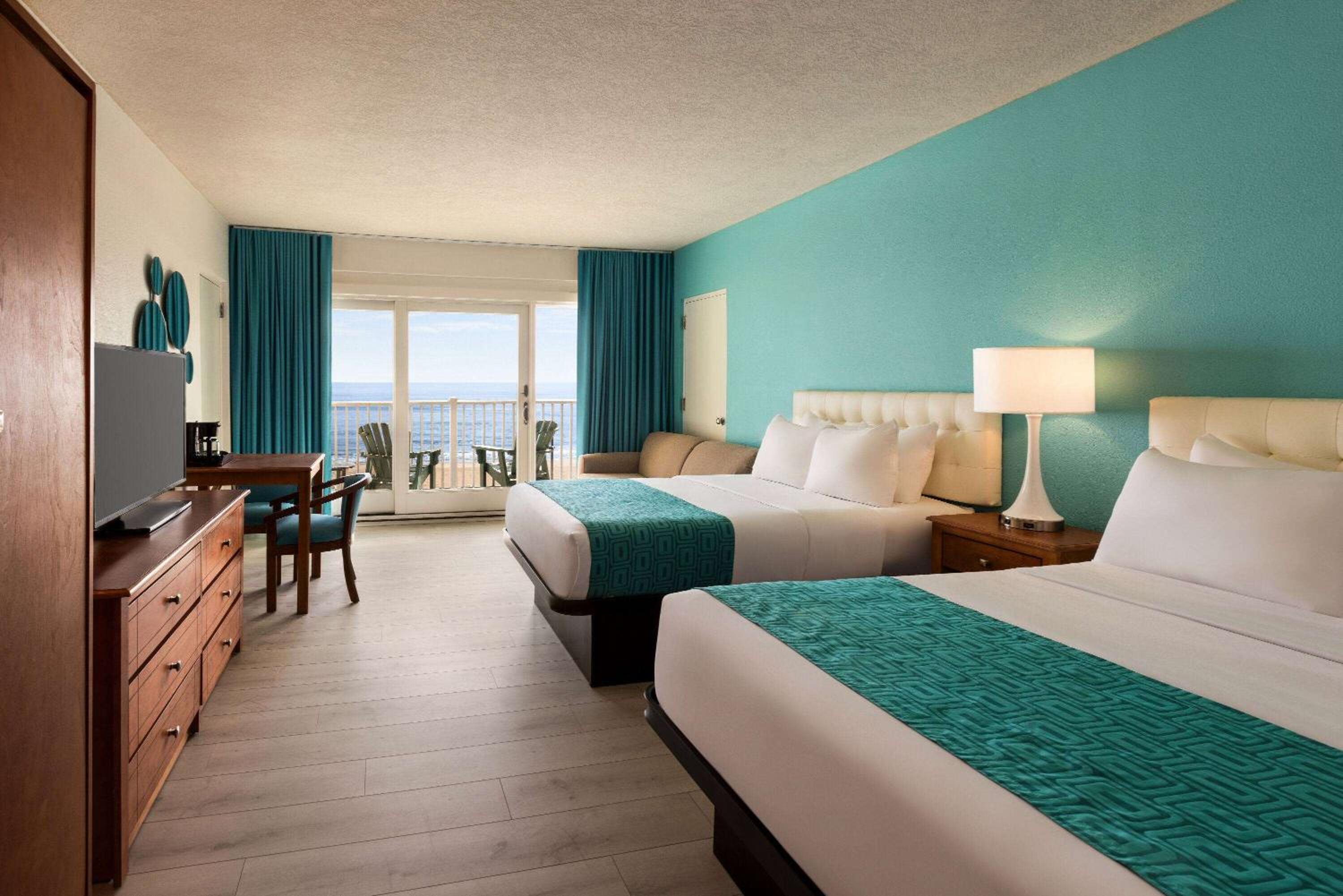 Oceanfront Room with Two Double Beds