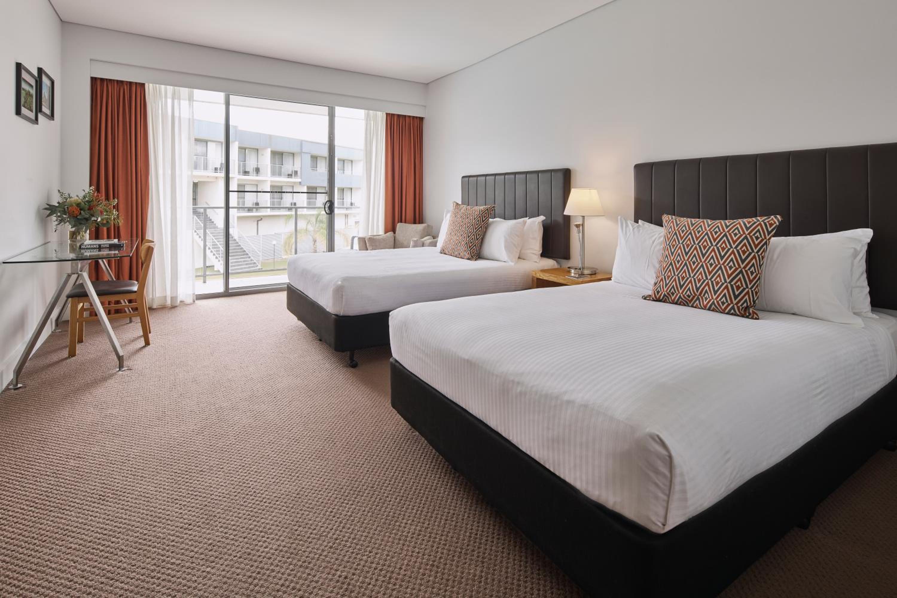 Twin Double Bed Standard Room with Pool View