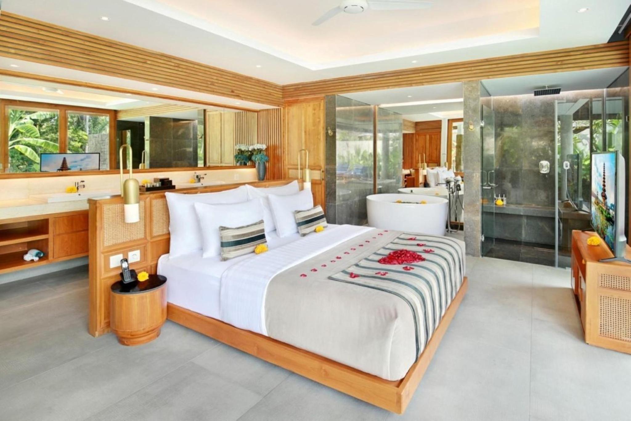 Grand One-Bedroom Rice Field View Villa with Private Pool
