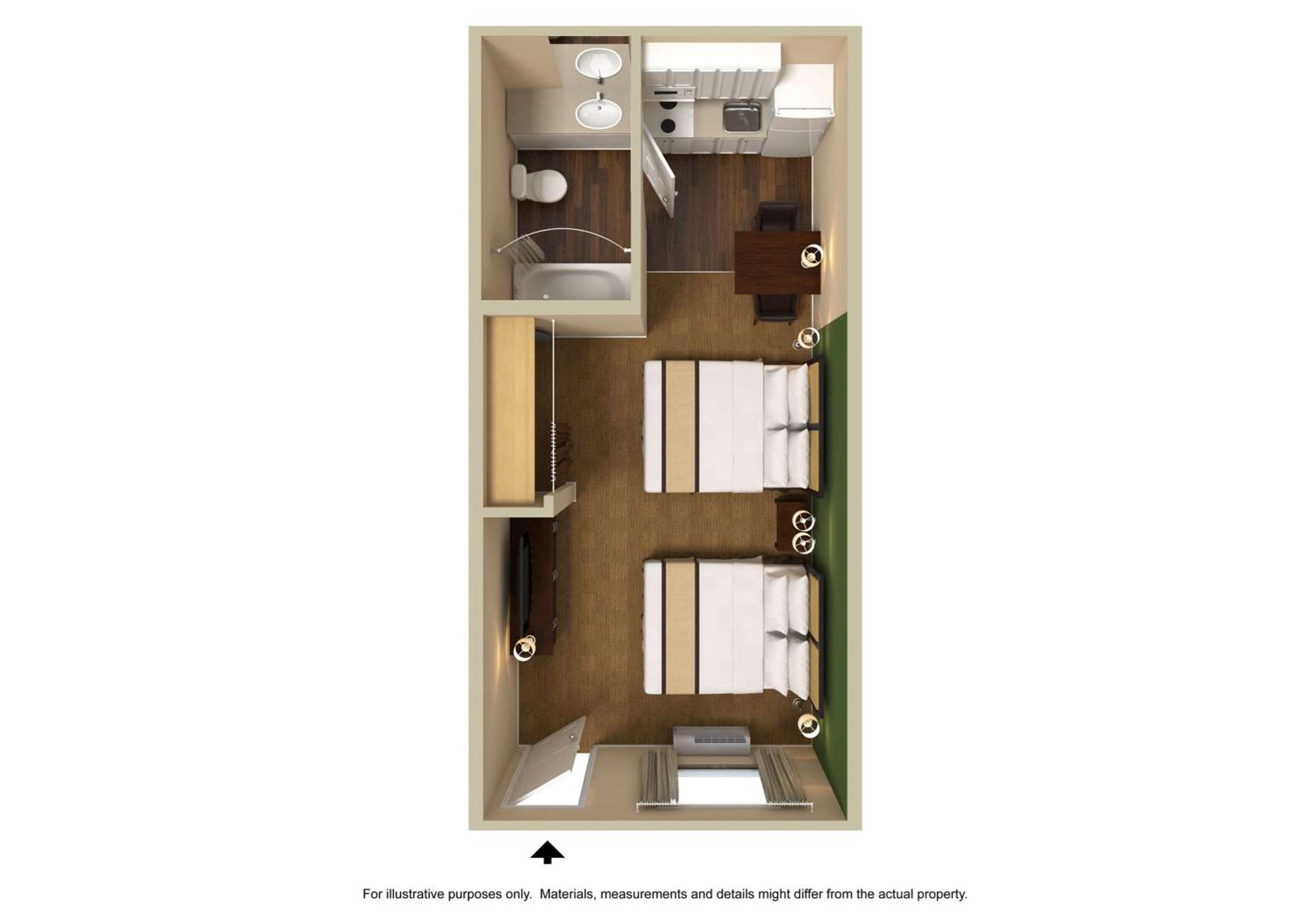 Studio with 2 Double Beds - Non-Smoking - Photo 11
