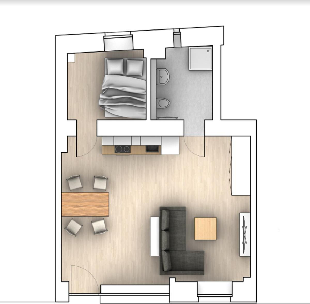 One-Bedroom Apartment photo 1