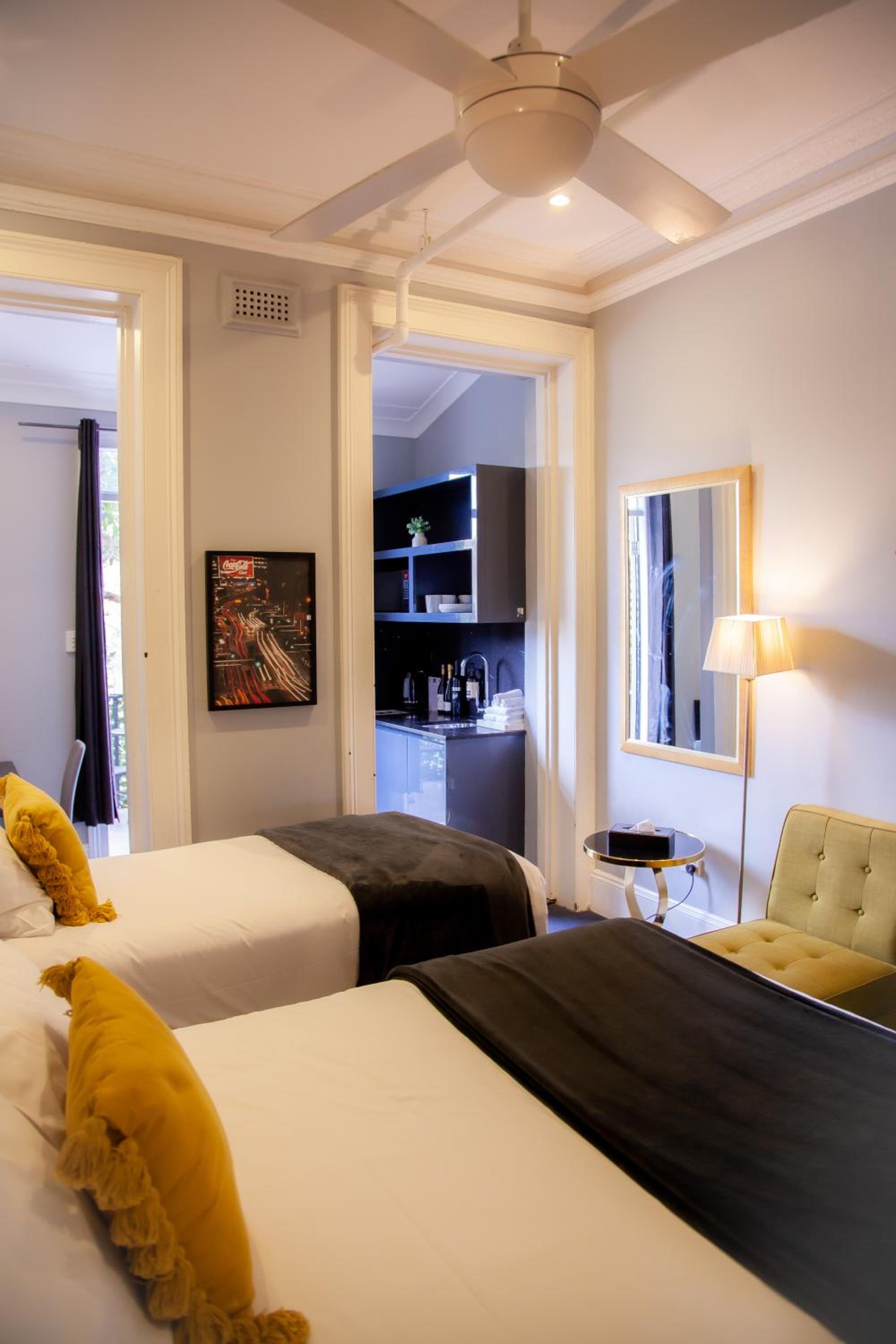 Twin/Triple Studio Terrace with Shared Bathroom