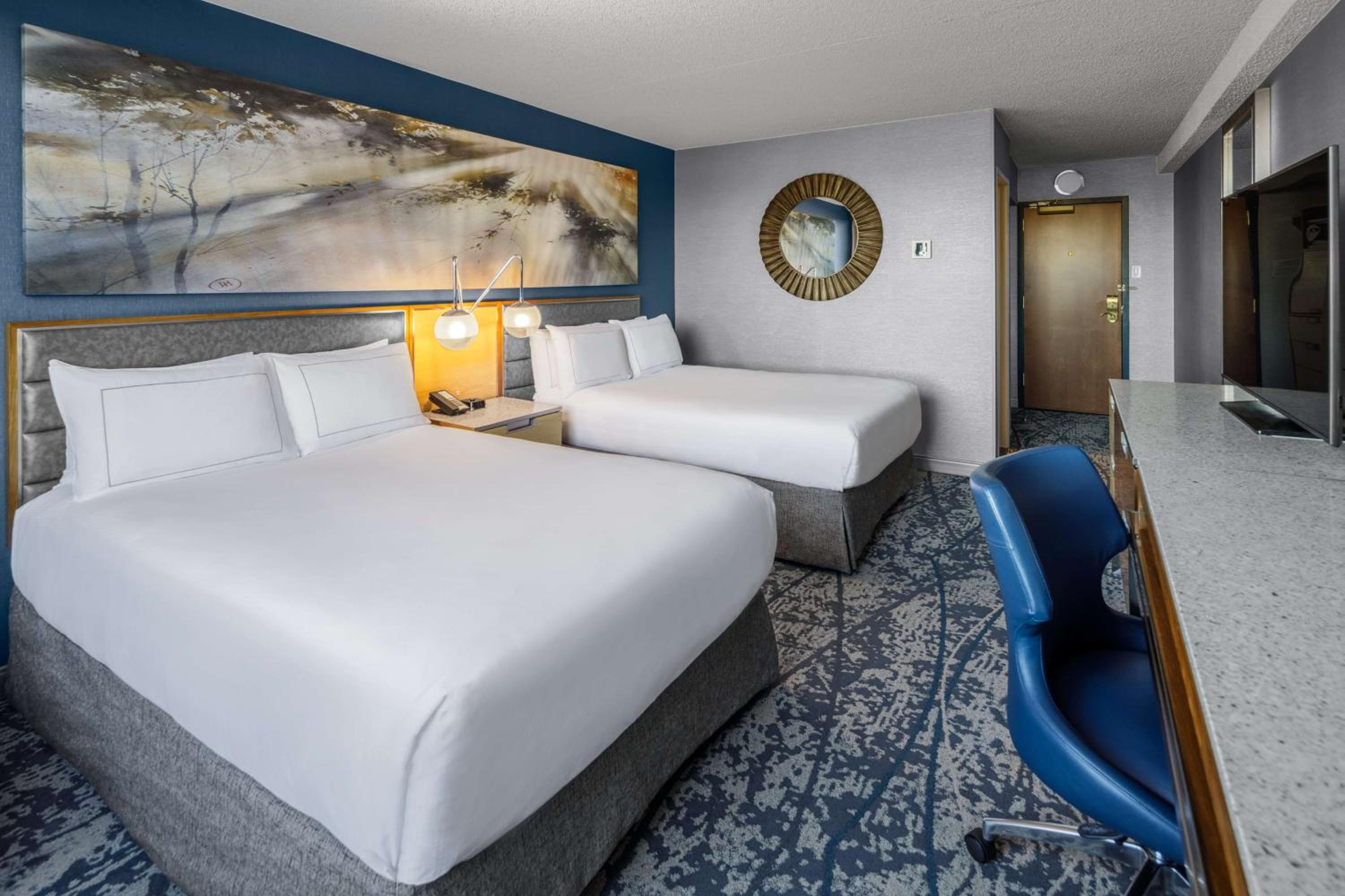 Double Room with Two Double Beds and Balcony - Hearing Access at DoubleTree by Hilton Hotel Denver in Denver