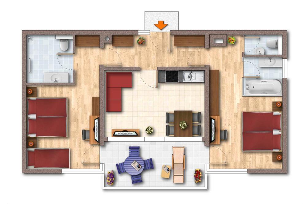 Apartment with Balcony (5 Adults) photo 2