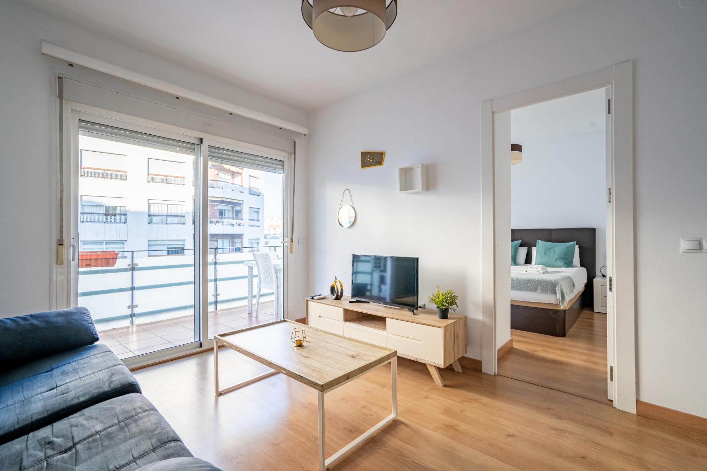 Apartamento con Balcón