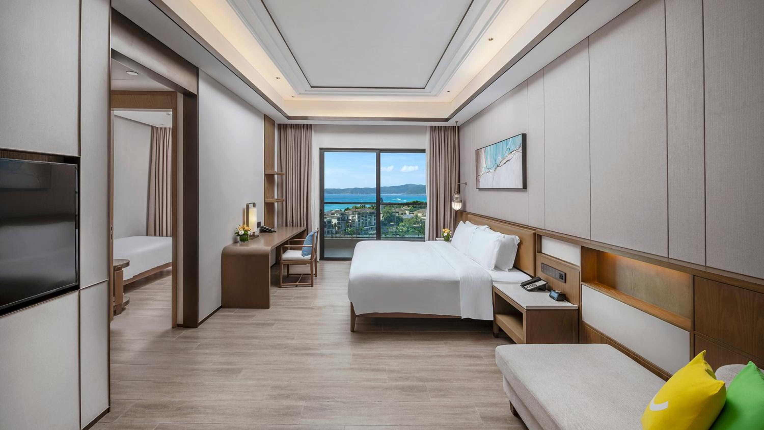 1 King 1 Single Bed STE Ocean View(Welcome fruite+Free mini bar+Kitchen+Children's themed room card+Free Self Laundry)