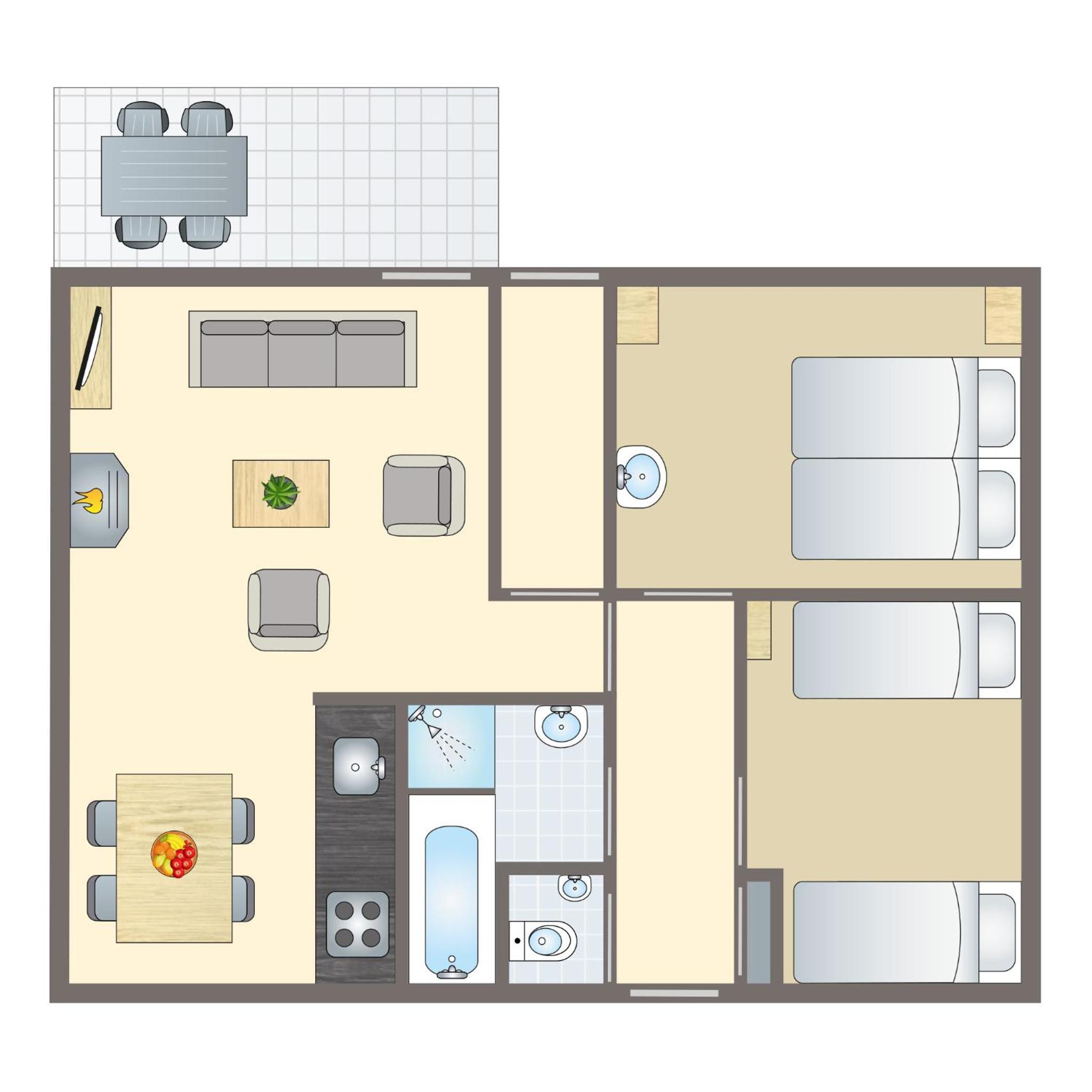 Two-Bedroom Bungalow