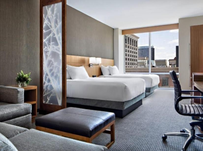 Queen Room with Two Queen Beds with Sofa Bed and City View - Photo 2