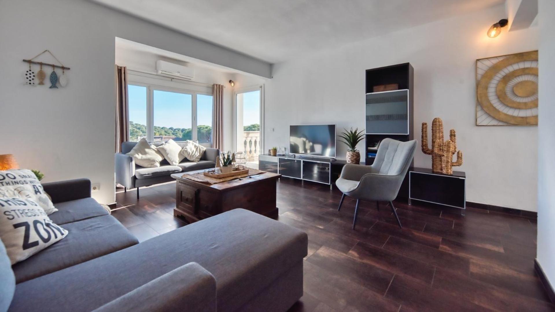 Villa con vistas al jardín