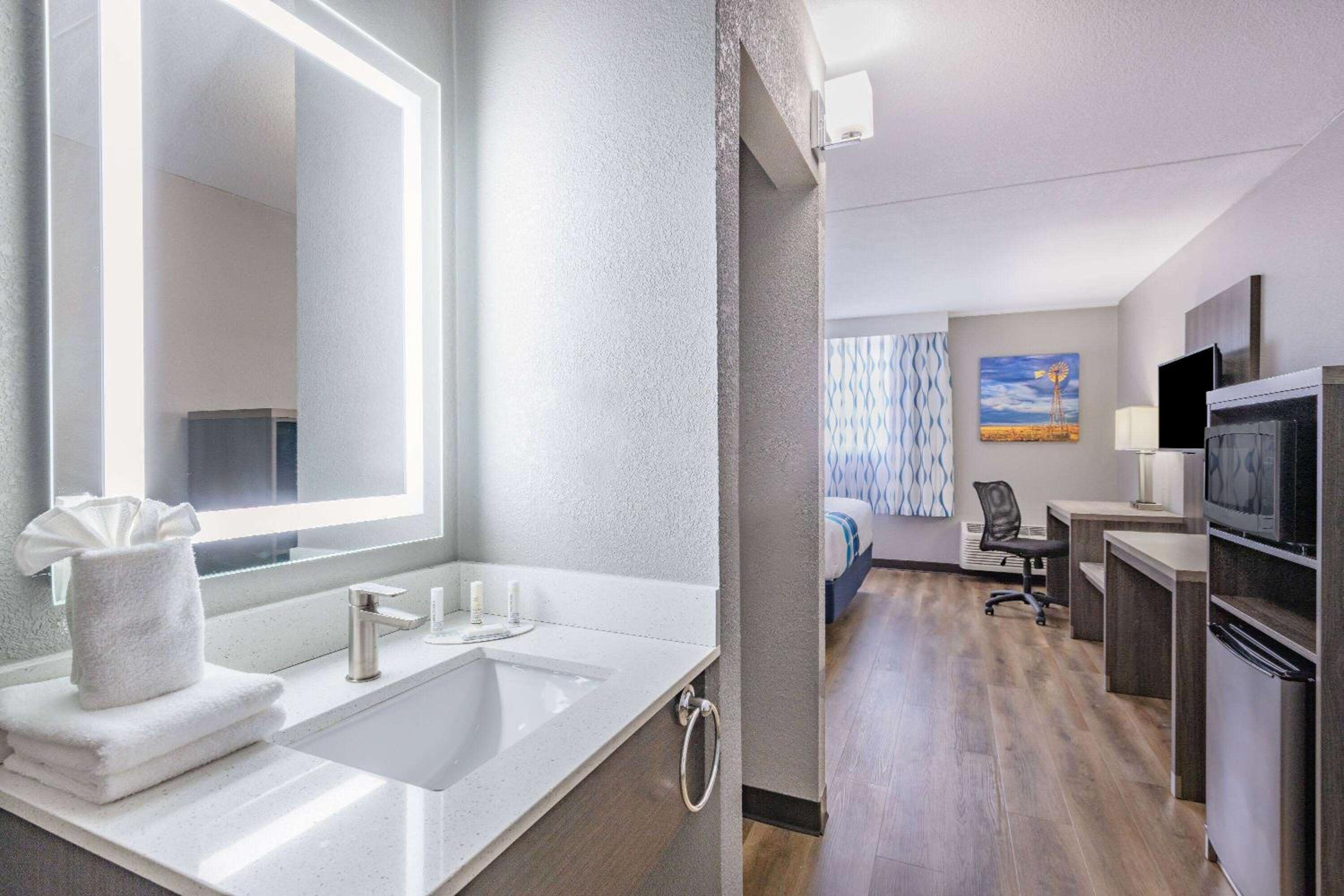1 King Bed, Deluxe Mobility/Hearing Accessible Room, Roll-In Shower, Non-Smoking - Photo 5