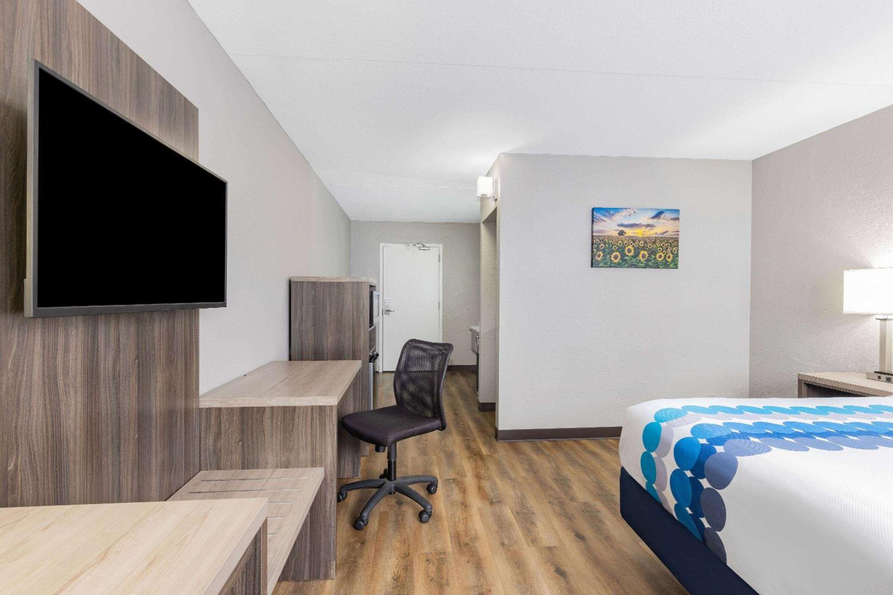 1 King Bed, Mobility/Hearing Accessible Room, Bathtub w/ Grab Bars, Non-Smoking