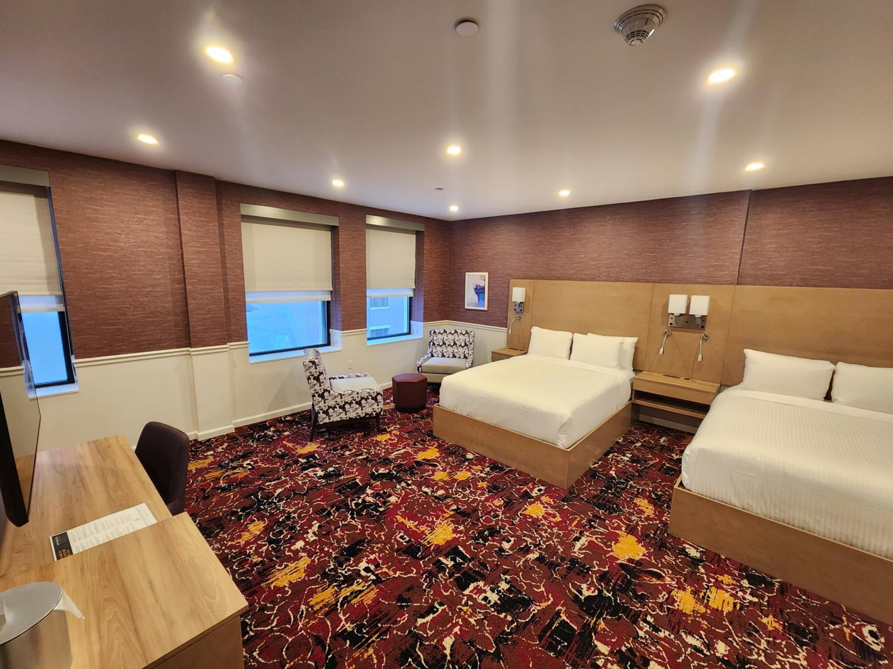 One Room Suite with Two Queen Beds and City View