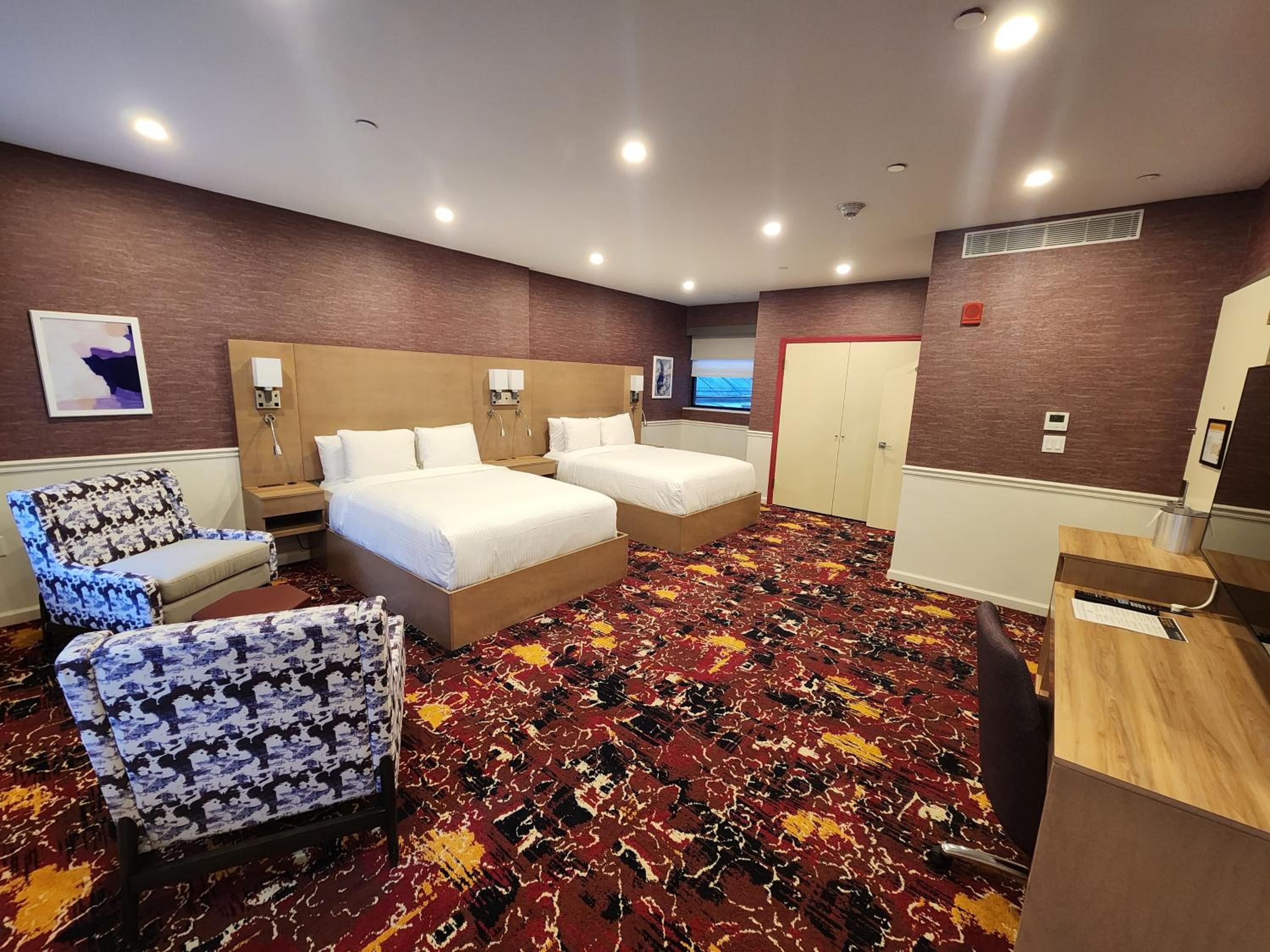 One Room Suite with Two Queen Beds and City View