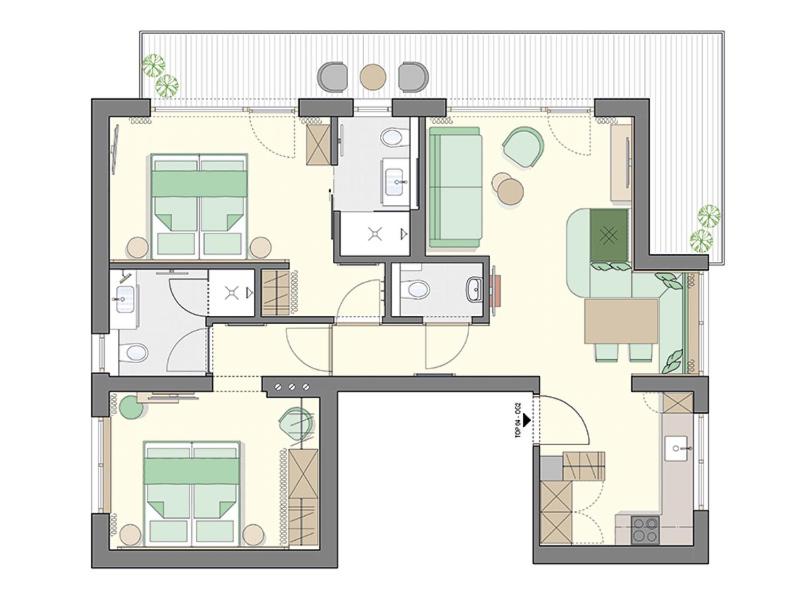 Apartment with Mountain View photo 2