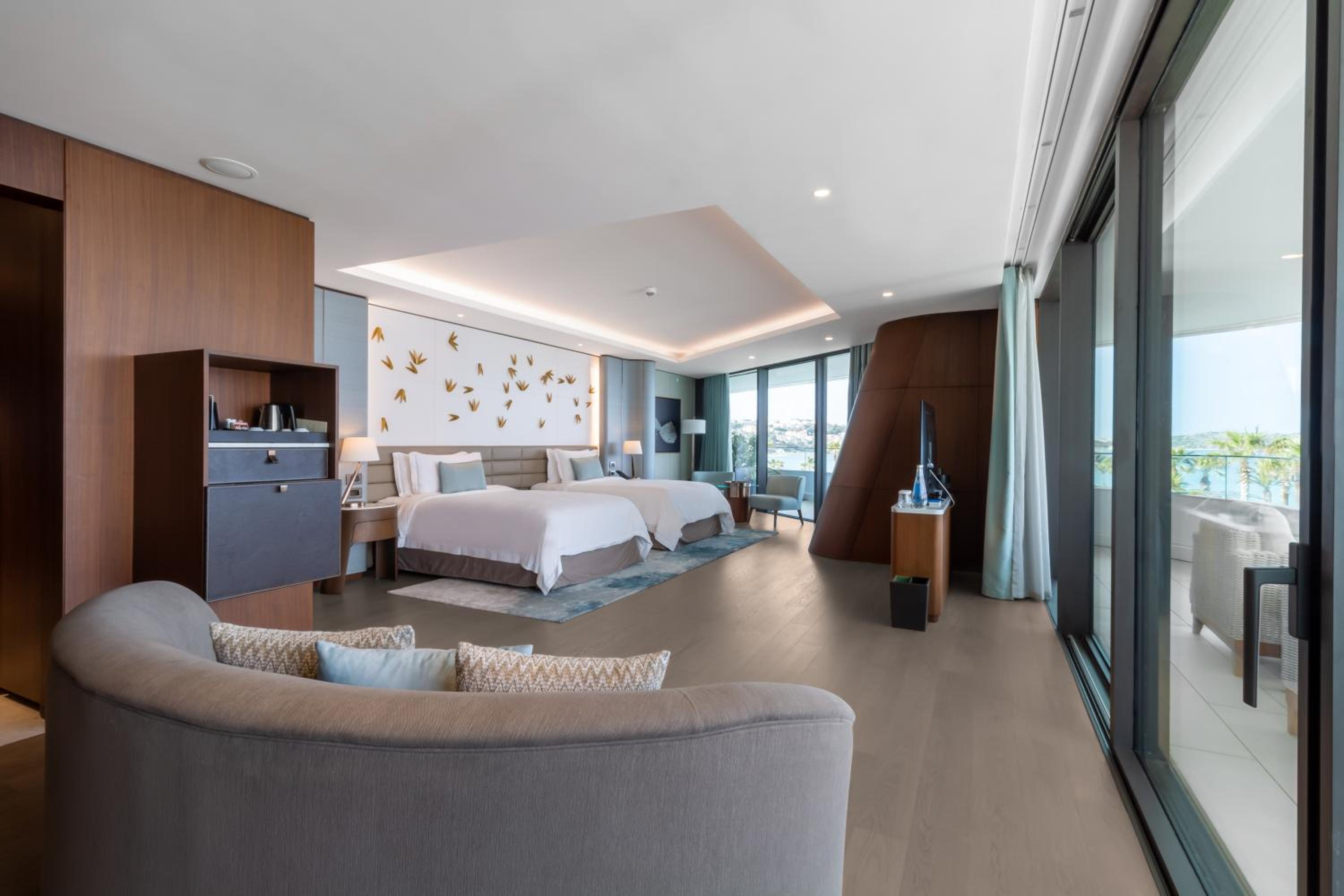 Chambre d'Angle Reges avec 2 Lits Doubles et Balcon - Vue sur Mer