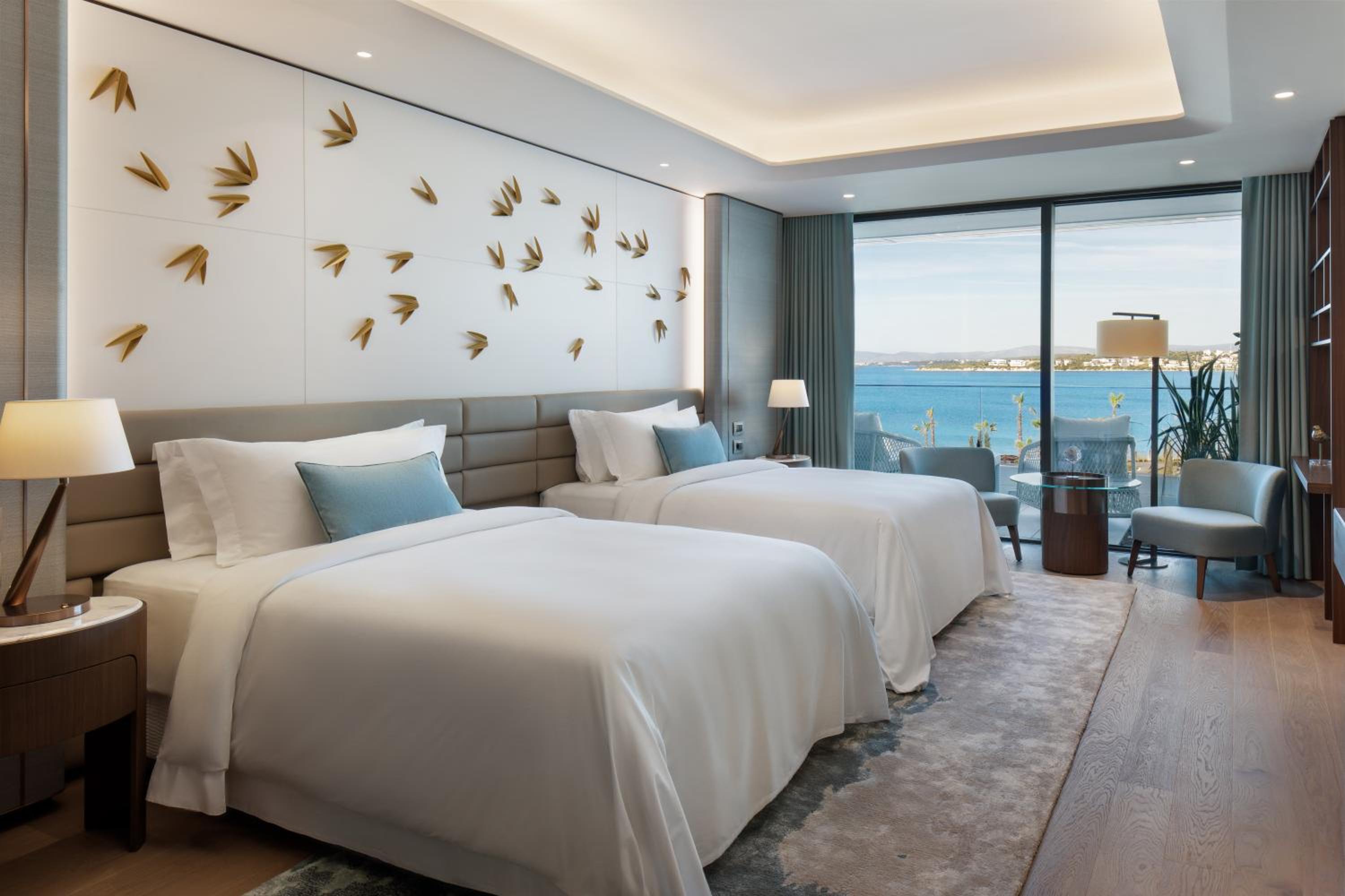 Chambre 2 Lits Doubles Égée Reges - Vue sur Mer