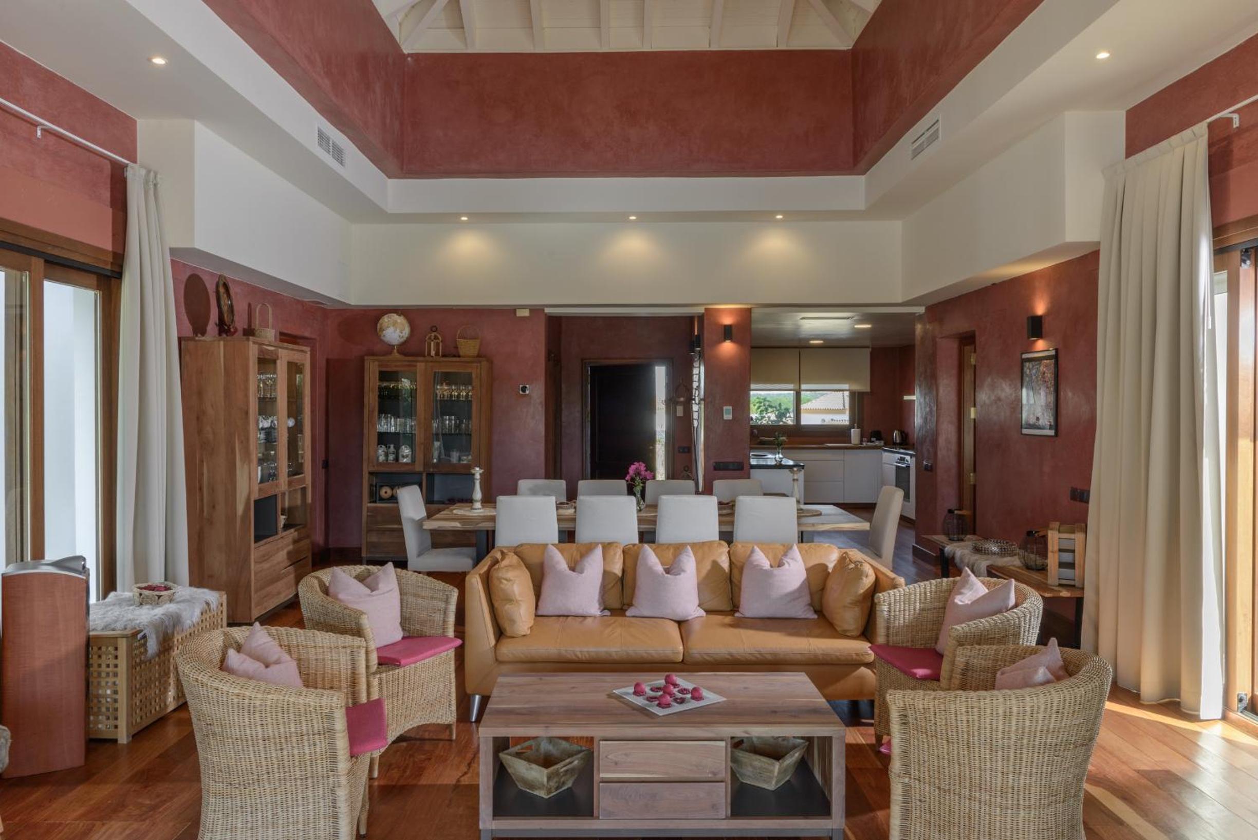 Villa con vistas al jardín