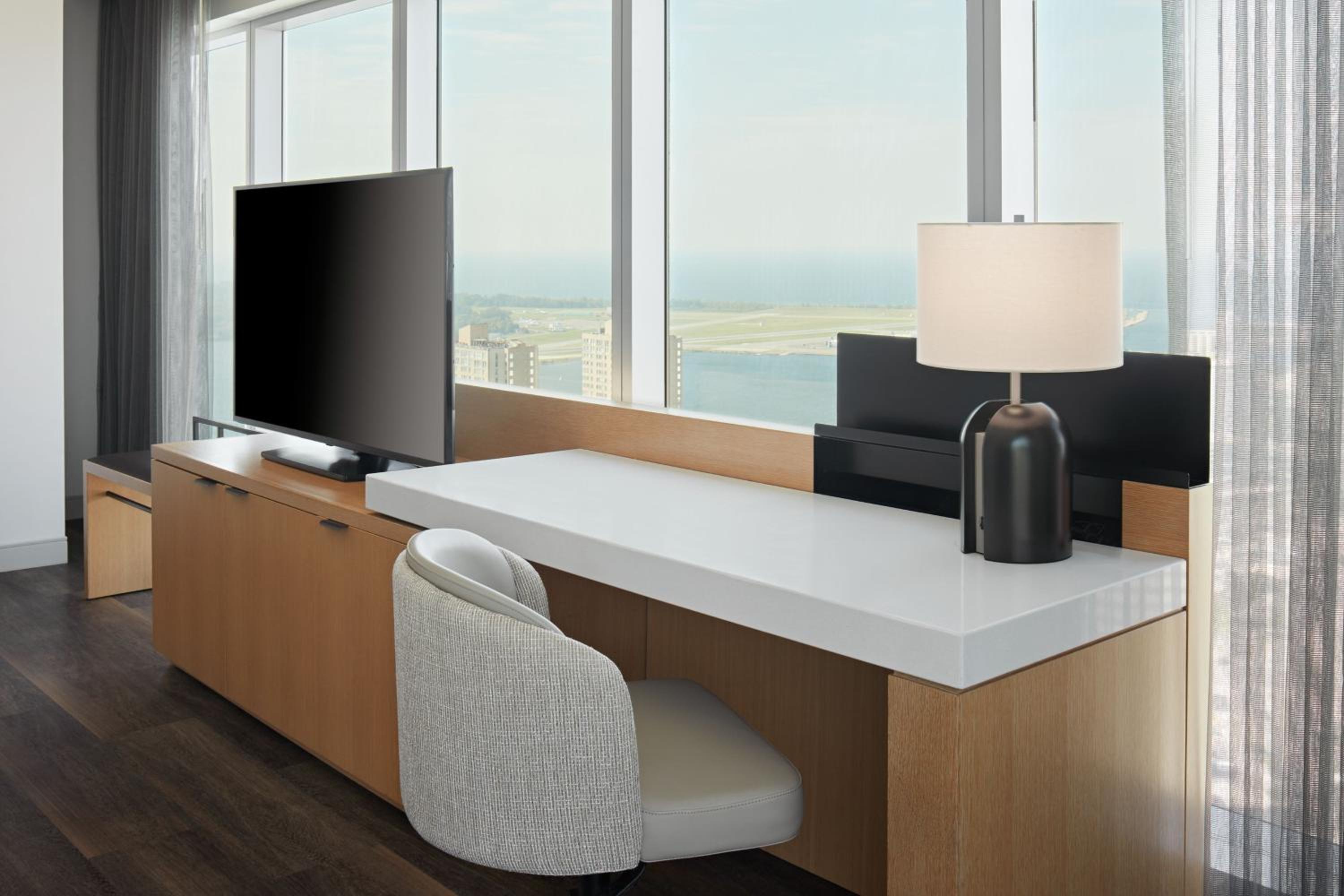 Guest Room with King Bed and Tower View
