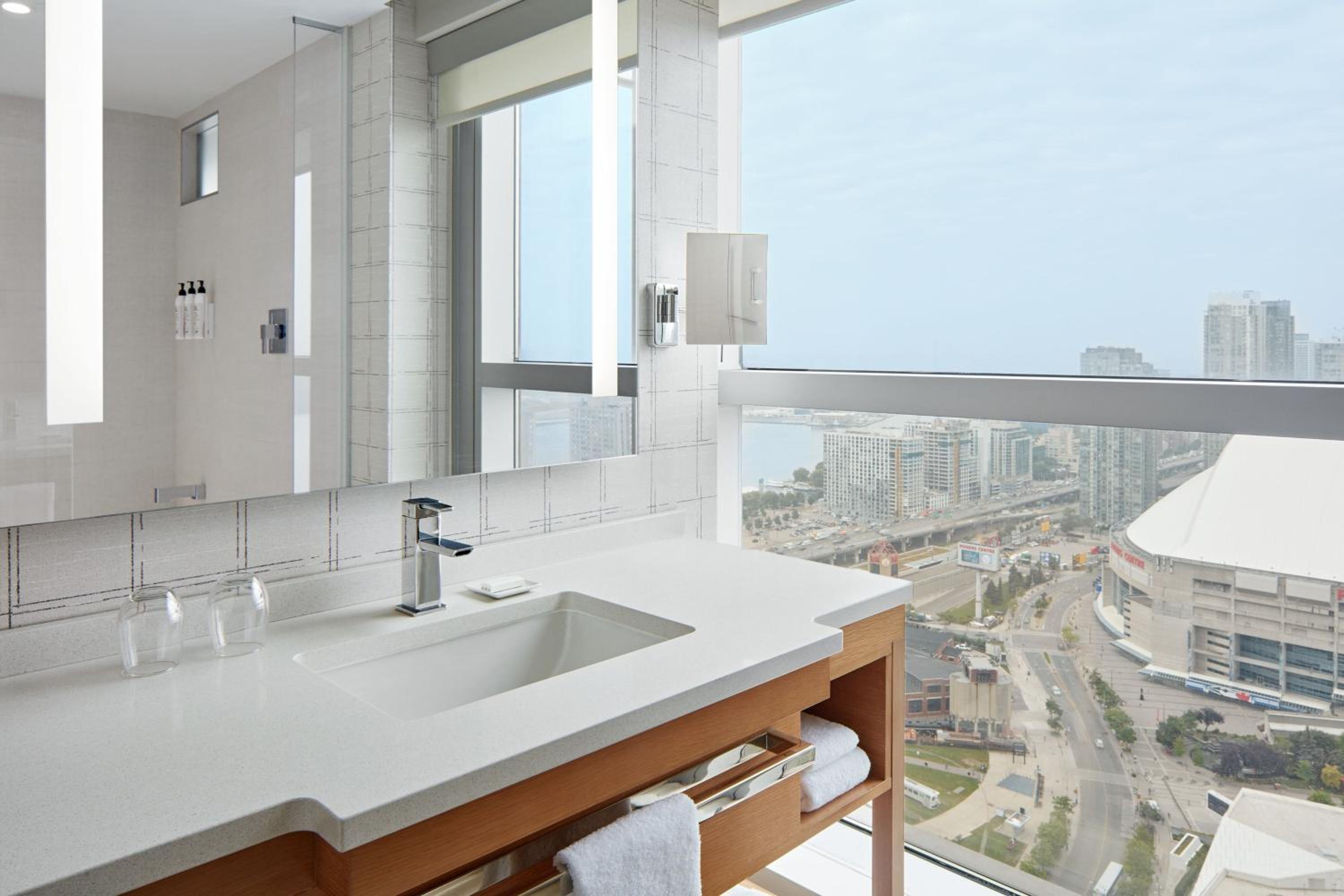 Guest Room with King Bed and Tower View